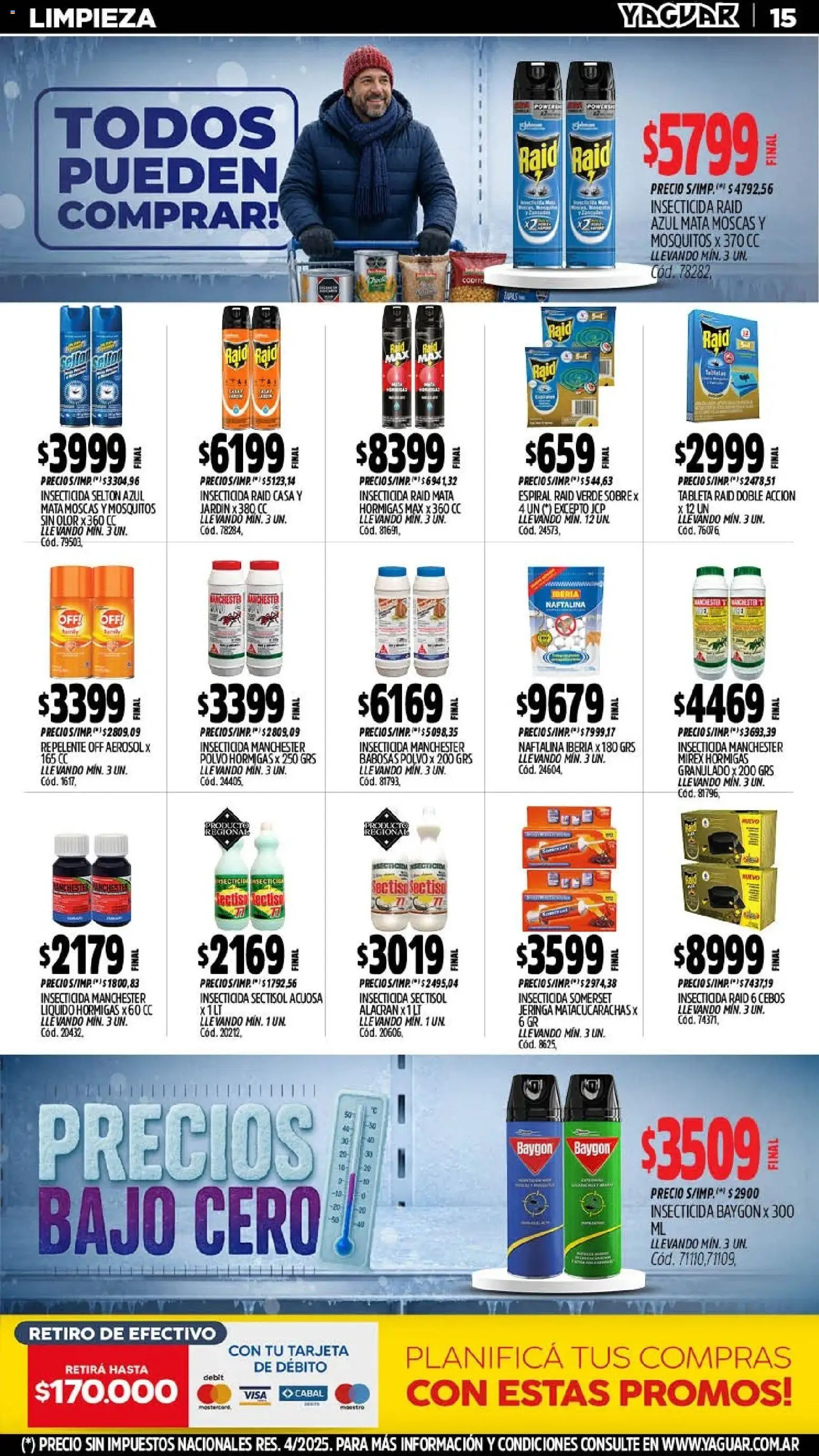 Yaguar - Oferta Semanal Santa Fé │ válido desde el 27/07/2026 | Página: 17 | Productos: Mata moscas, Insecticida, Sobre, Polvo