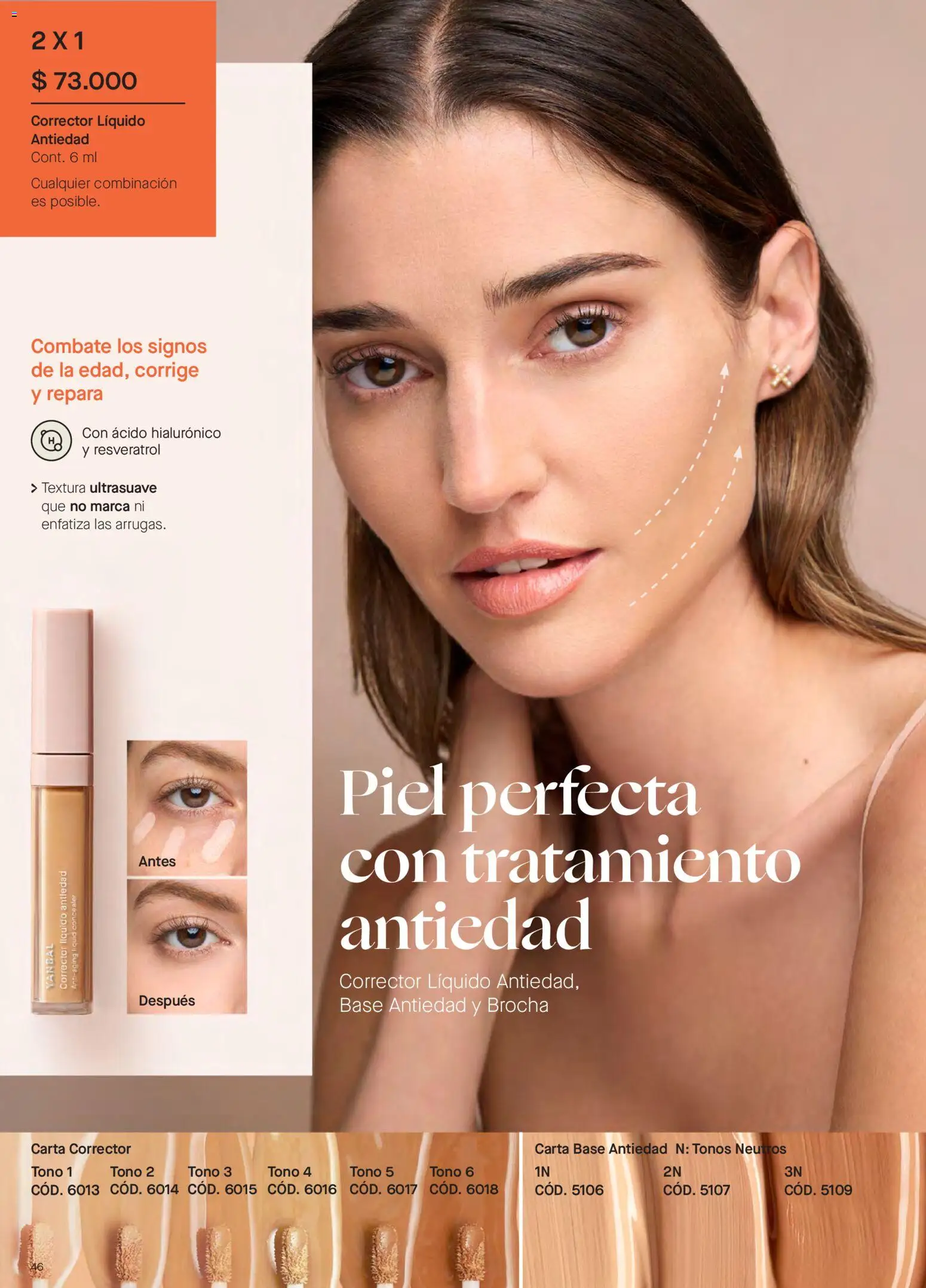 Yanbal revista - valida desde el 18/07/2026 | Página: 46 | Productos: Brocha, Combinación, Corrector