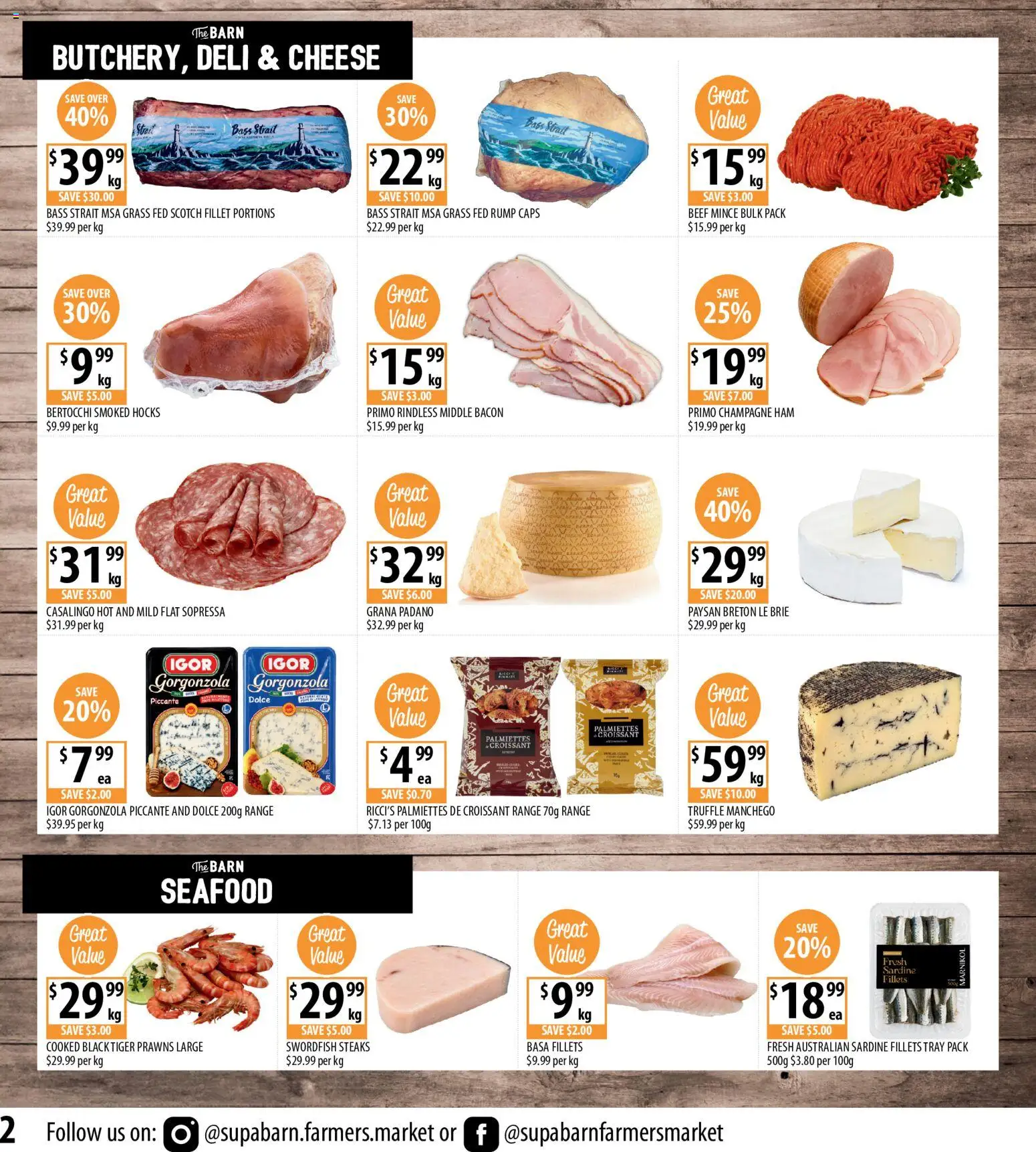 Supabarn catalogue - valid from 26/08/2026 | Page: 2 | Products: Champagne, Cheese, Beef, Seafood