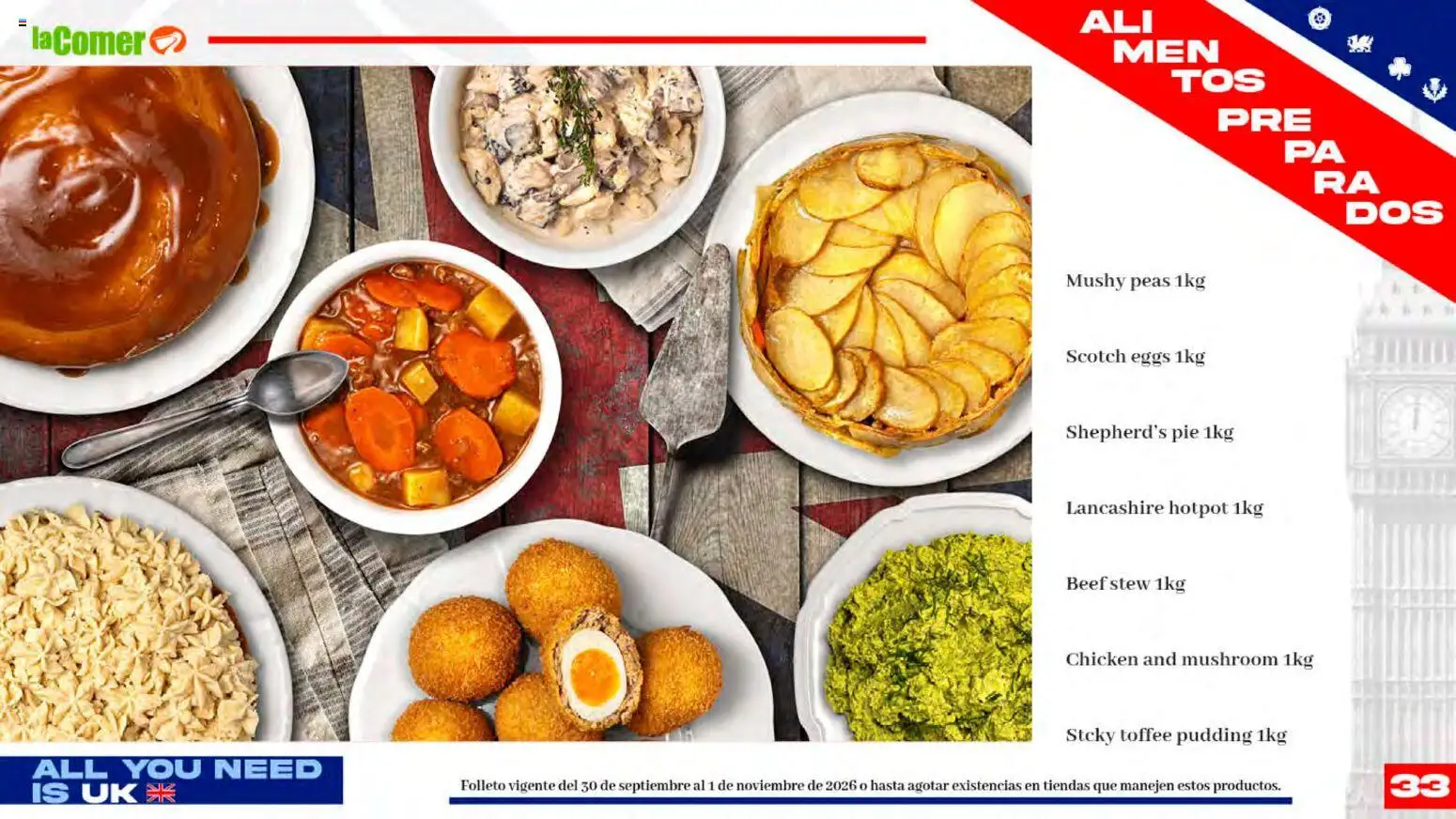 Nuevas ofertas de La Comer válidas en toda la República Mexicana desde el 30/09/2026. ¡Encuentra las mejores ofertas en La Comer folleto! | Página: 33