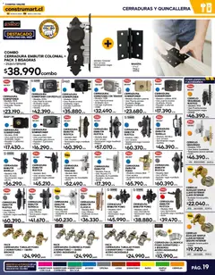 Construmart Ofertas válido desde el 30.04.2026 | Página: 19 | Productos: Caja, Baño, Tirador, Bisagra