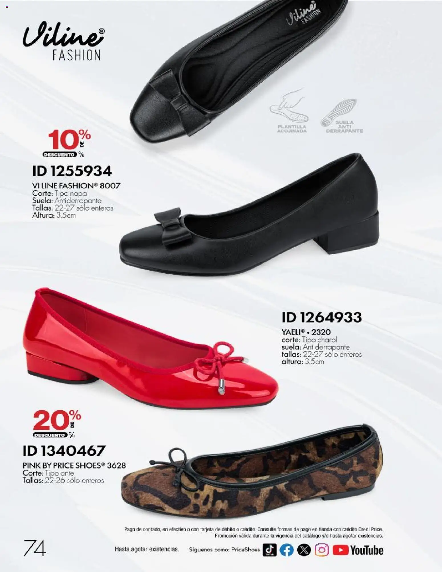 Nuevas ofertas de Price Shoes válidas en toda la República Mexicana desde el 28/10/2026. ¡Encuentra las mejores ofertas en Price Shoes catálogo 10 pagos sin intereses! | Página: 74