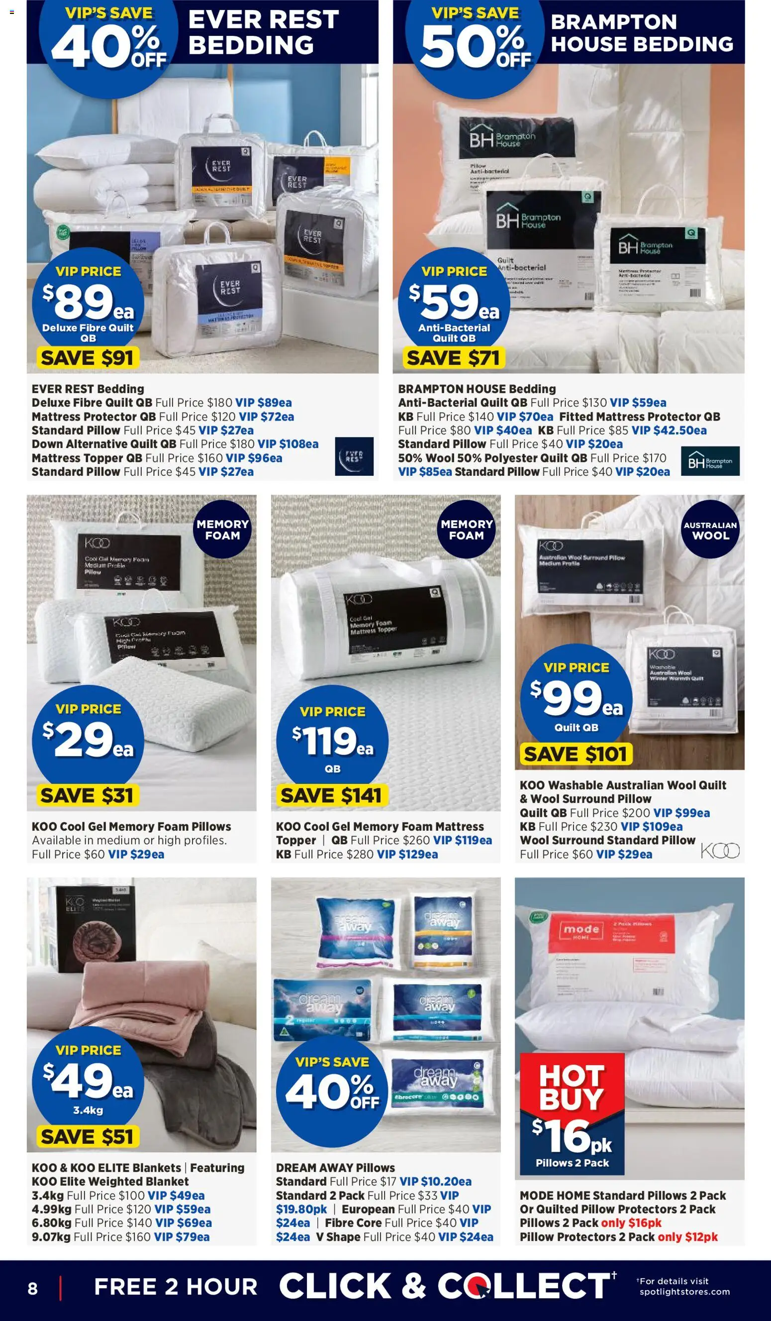 Spotlight catalogue - valid from 03.06.2026 | Page: 8 | Products: Mattress, Pillow, Blanket