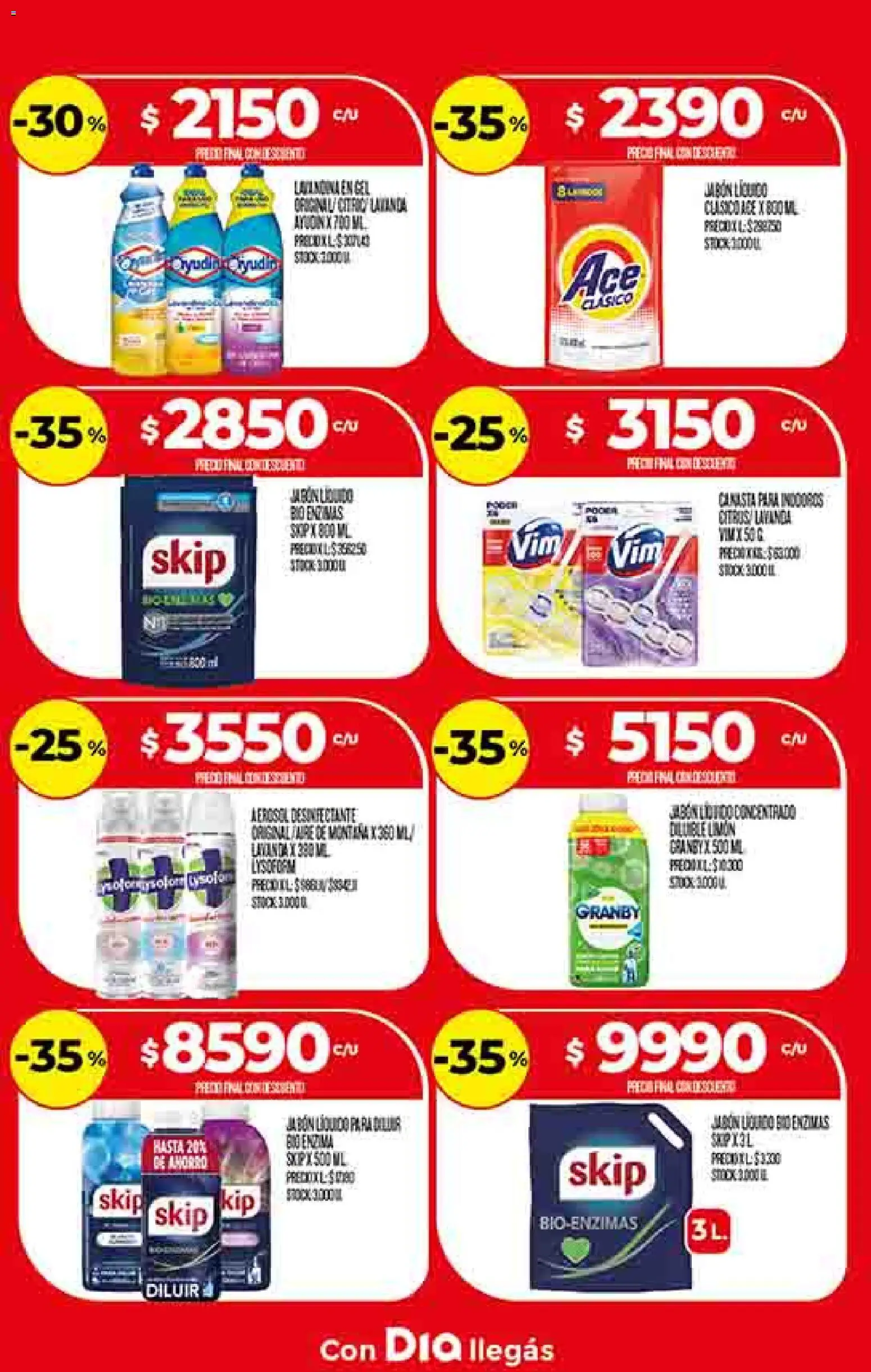 Supermercado DIA Ofertas │ válido desde el 15.04.2026 | Página: 28 | Productos: Desinfectante, Jabón líquido, Jabón, Canasta