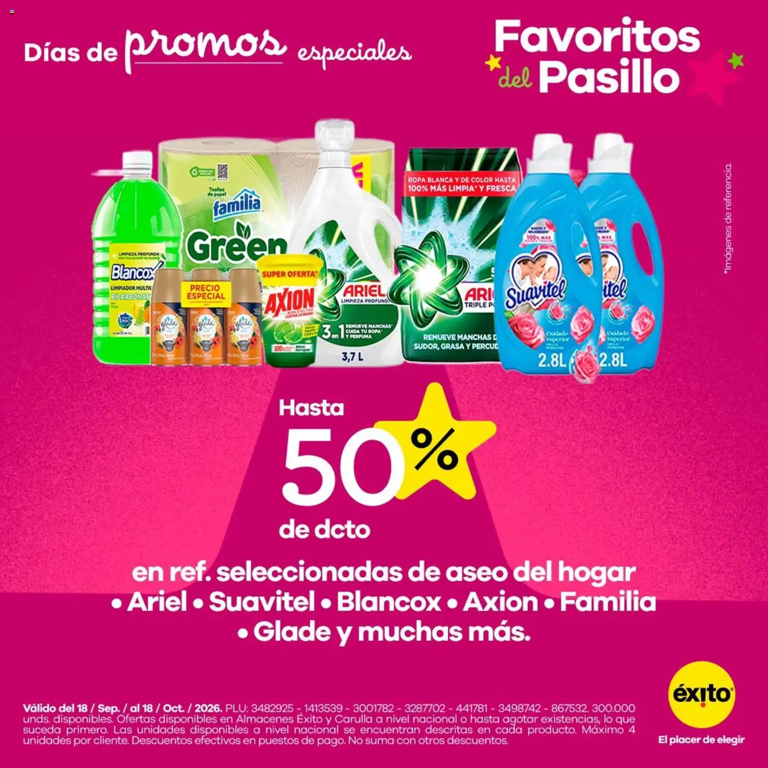 Éxito revista - valida desde el 18/09/2026 | Página: 6 | Productos: Limpiador, Toallas, Ropa