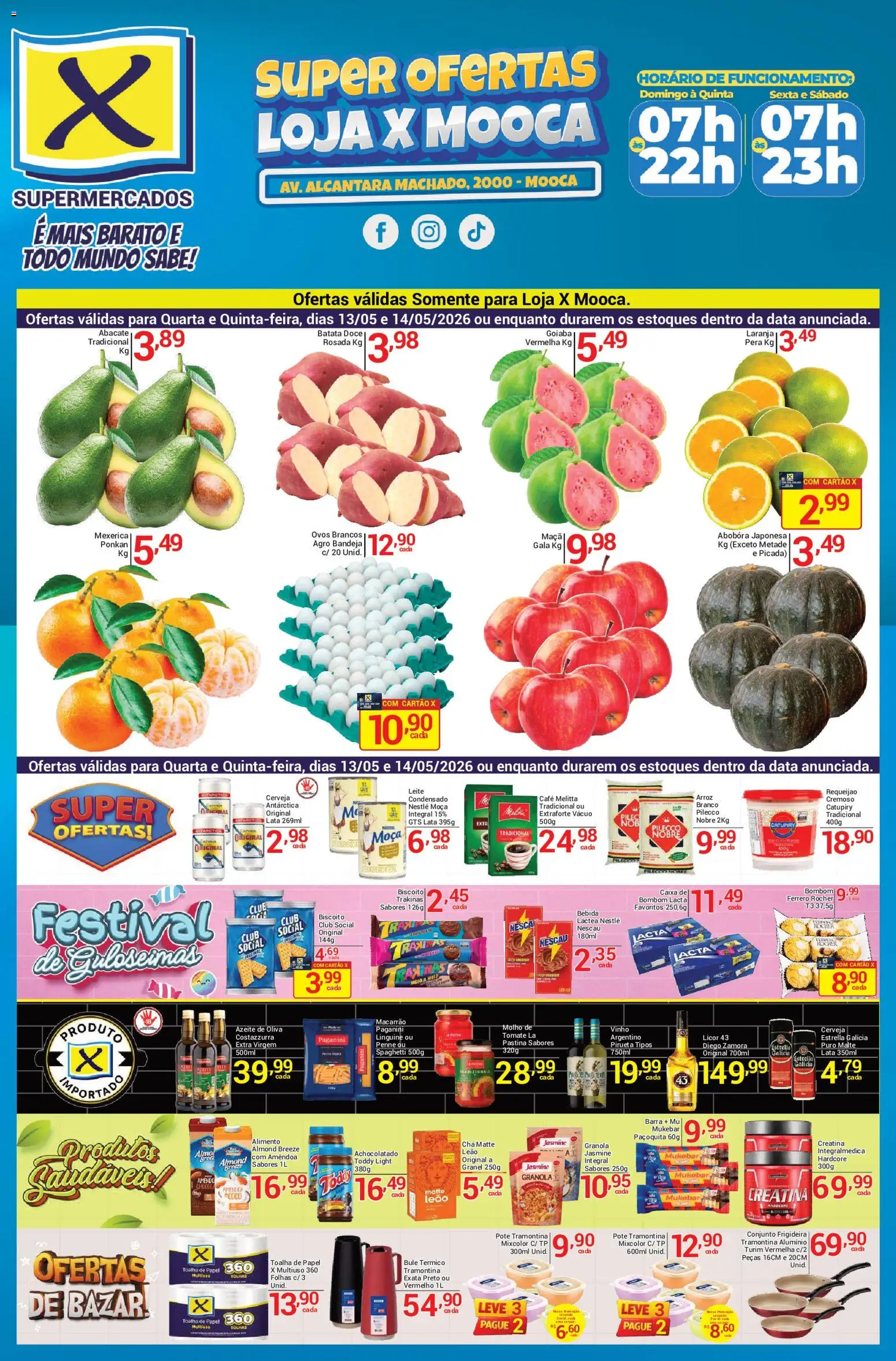 X Supermercados Folheto - válido de 13.05.2026 | Página: 1