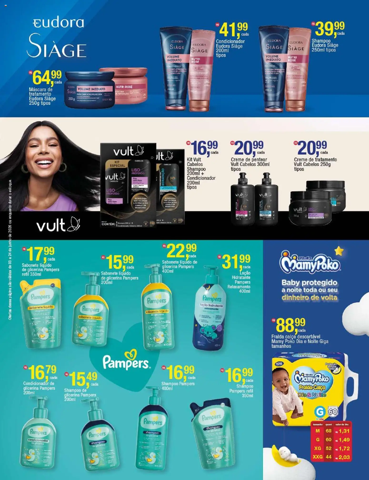 Frangolândia Folheto - válido de 03.06.2026 | Página: 3 | Produtos: Shampoo, Condicionador, Calça, Creme