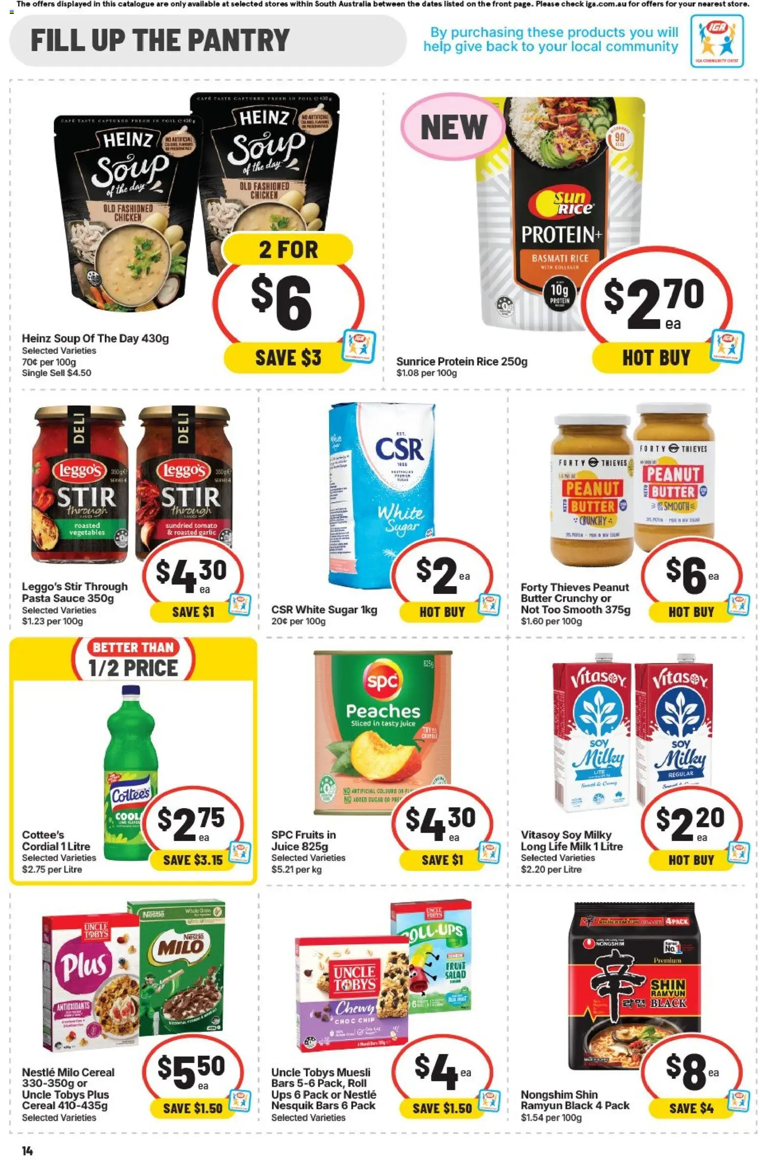IGA catalogue - valid from 19/08/2026 | Page: 10 | Products: Sugar, Garlic, Tomato, Fruit