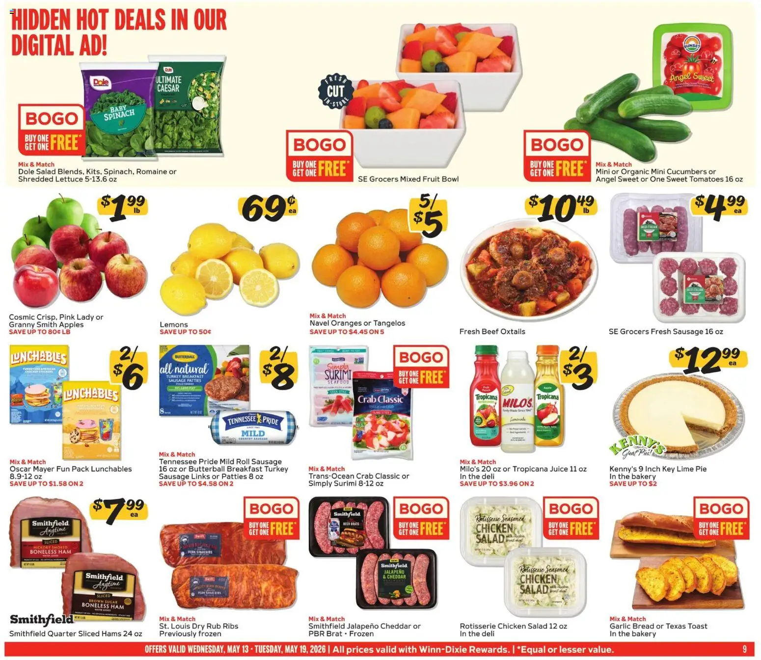 Winn Dixie Weekly Ad - valid from 13.05.2026 | Page: 9