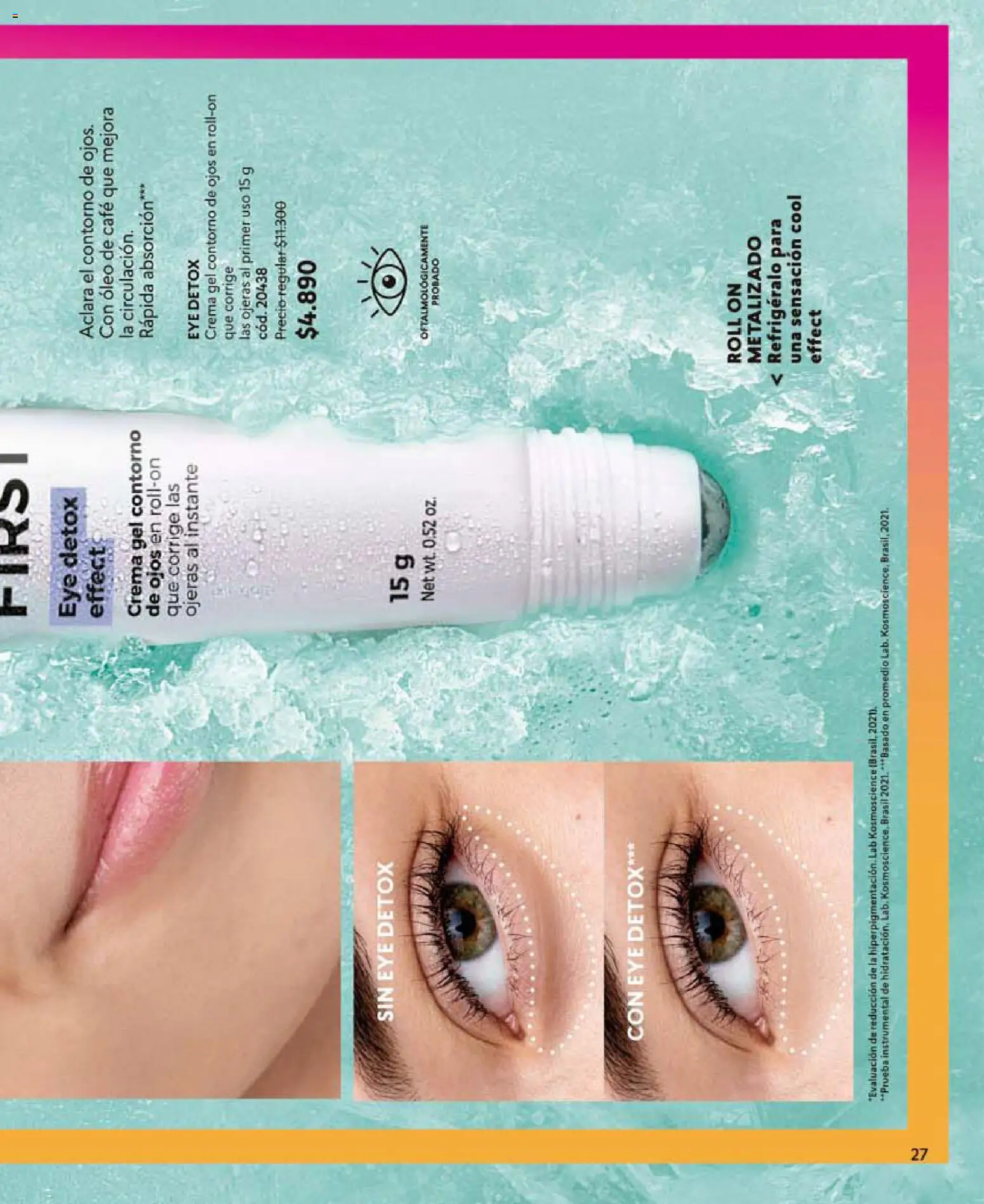 Catálogo CyZone Campaña 10 │ válido desde el 01.06.2026 | Página: 27 | Productos: Contorno, Café, Crema, Contorno de ojos