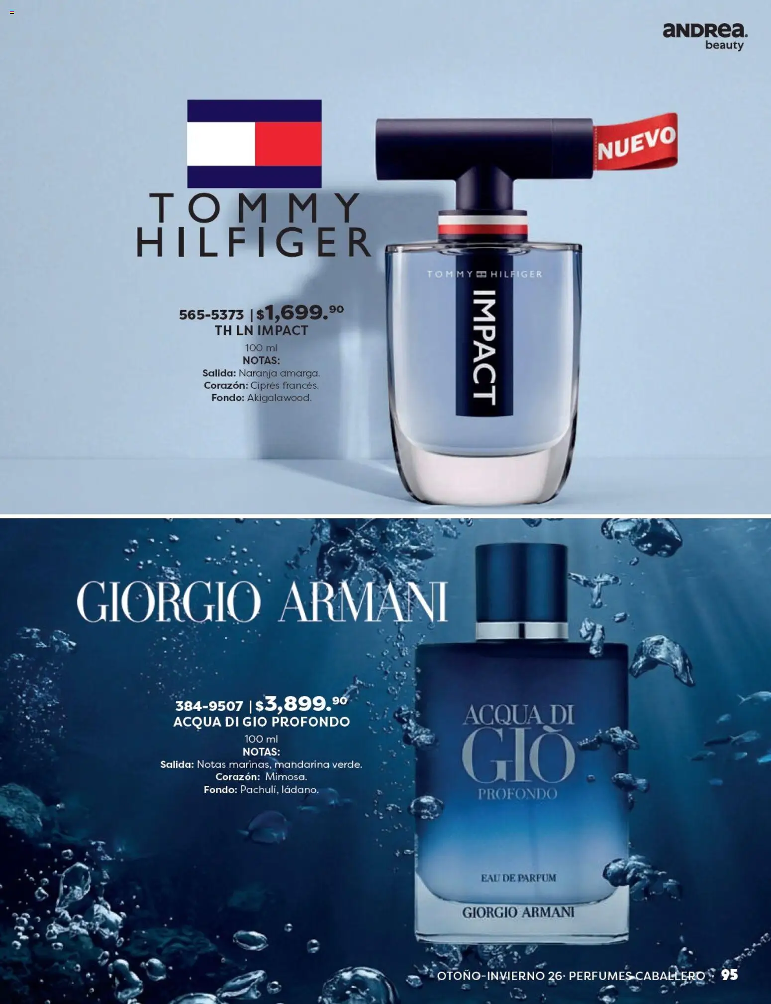 Nuevas ofertas de Andrea válidas en toda la República Mexicana desde el 23/08/2026. ¡Encuentra las mejores ofertas en Andrea catálogo Beauty! | Página: 95 | Productos: Perfumes