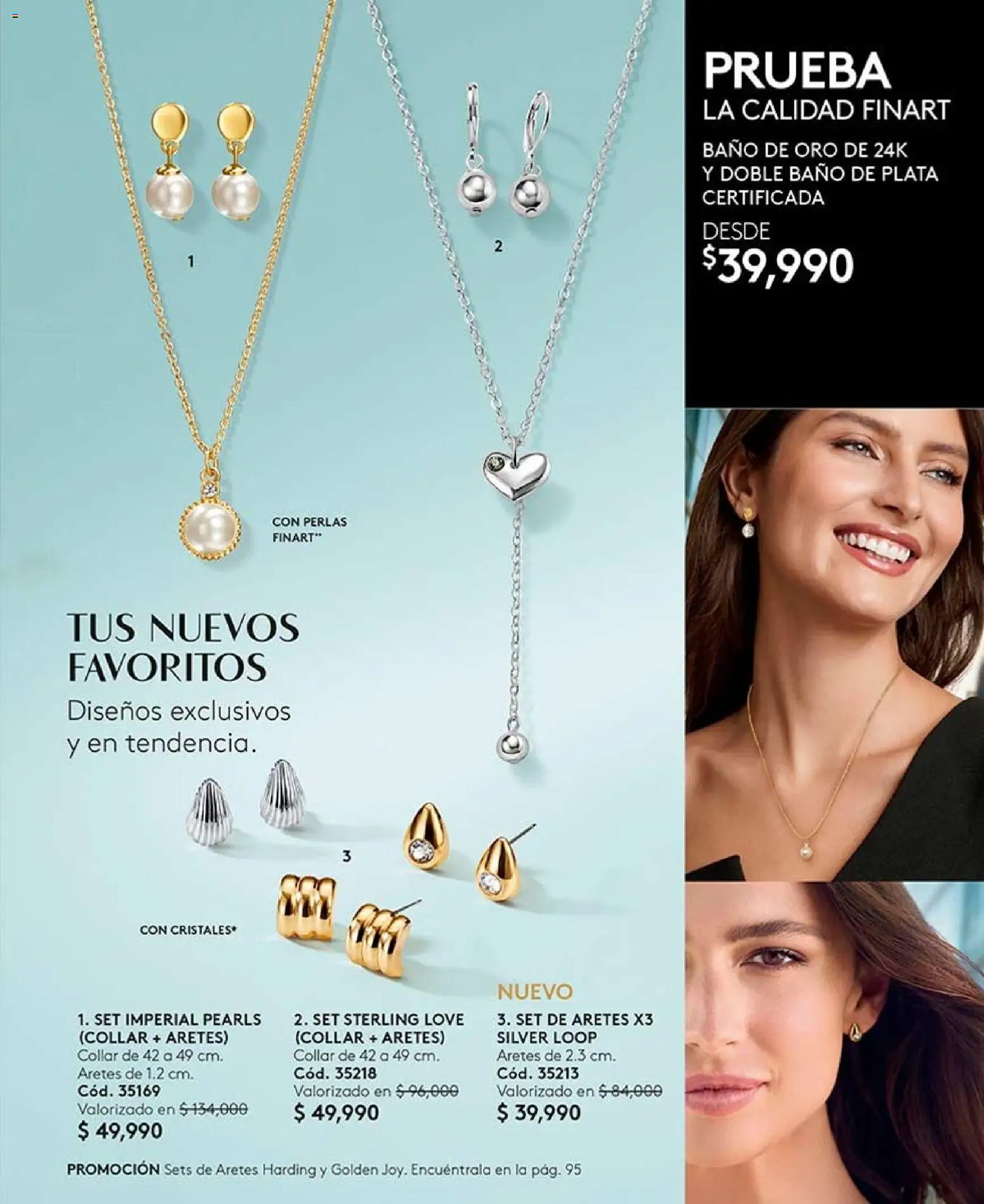 Ésika revista - valida desde el 07/08/2026 | Página: 91 | Productos: Aretes, Baño, Collar