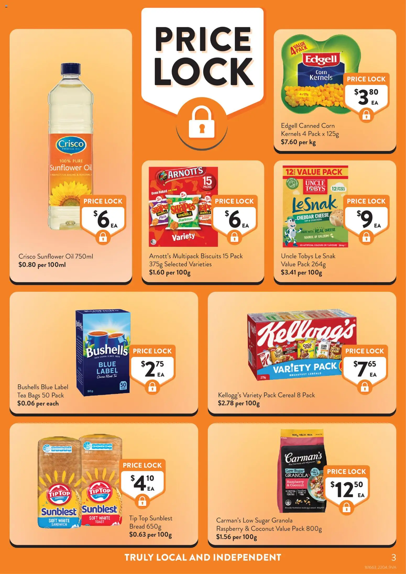 Foodworks catalogue - valid from 22.04.2026 | Page: 3 | Products: Crackers, Bread, Raspberry, Bakery