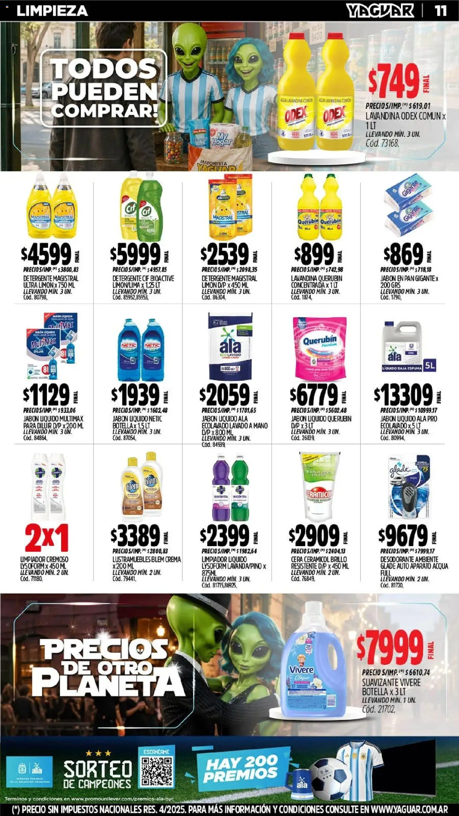 Yaguar - Oferta Semanal Trelew │ válido desde el 06/07/2026 | Página: 14 | Productos: Brillo, Detergente, Cera, Suavizante