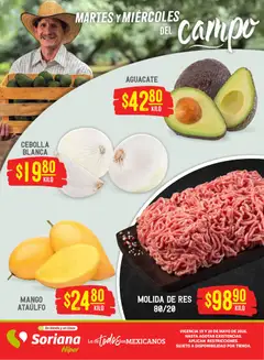 Vista previa de Soriana Martes y Miércoles del Campo Híper: BCS, Son y Sin, nuevo folleto de la tienda, válido en México a partir del 19.05.2026