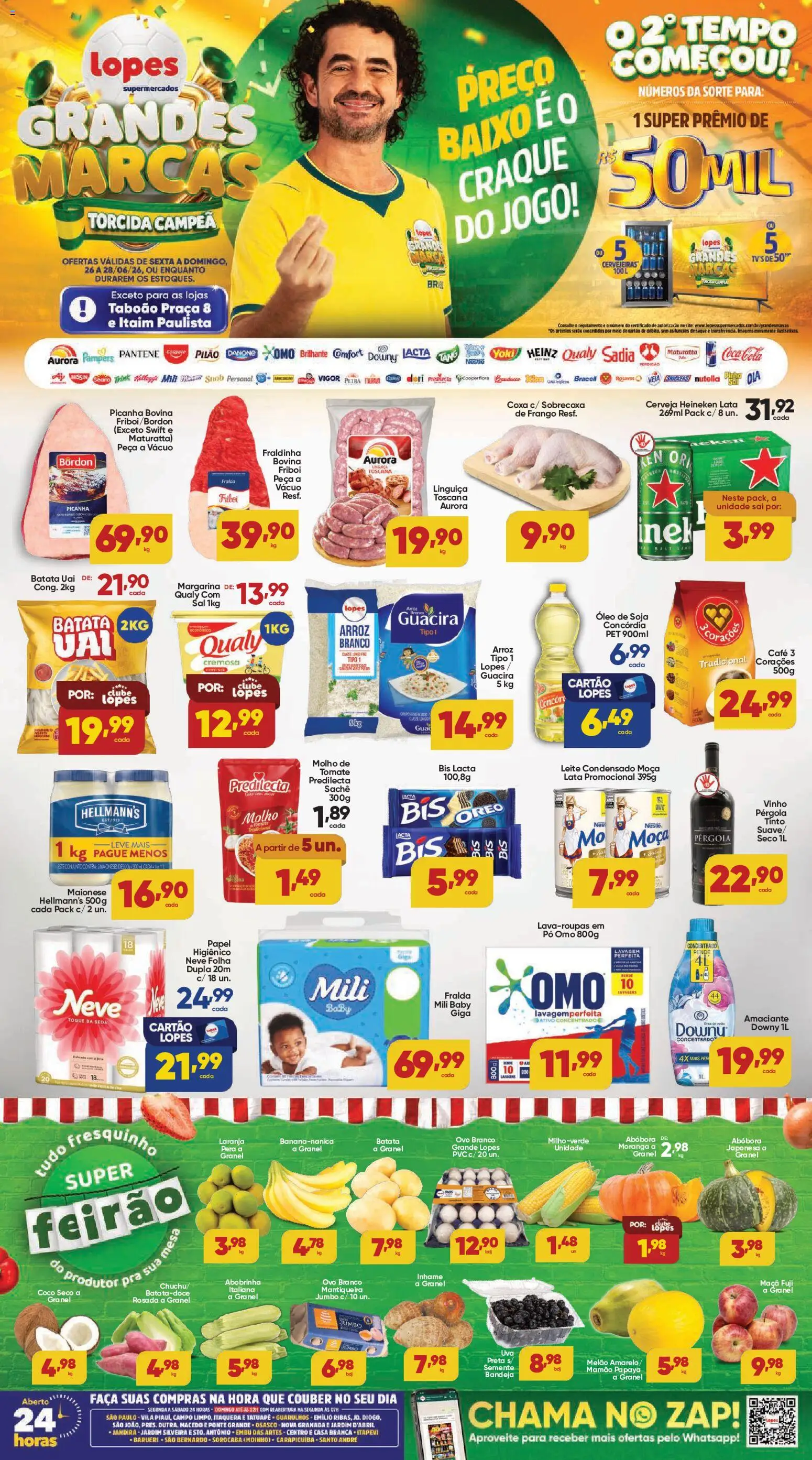 Lopes Supermercados Folheto - válido de 26/08/2026 | Página: 1