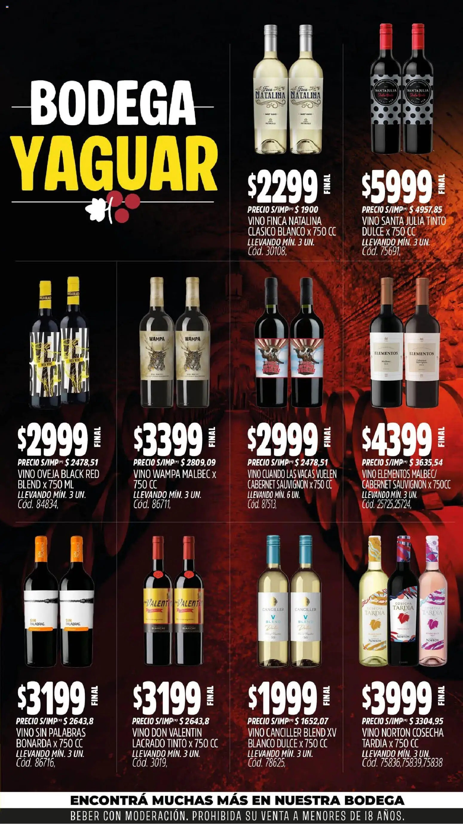 Yaguar - Oferta Semanal Córdoba │ válido desde el 31/08/2026 | Página: 6 | Productos: Dulce, Vino