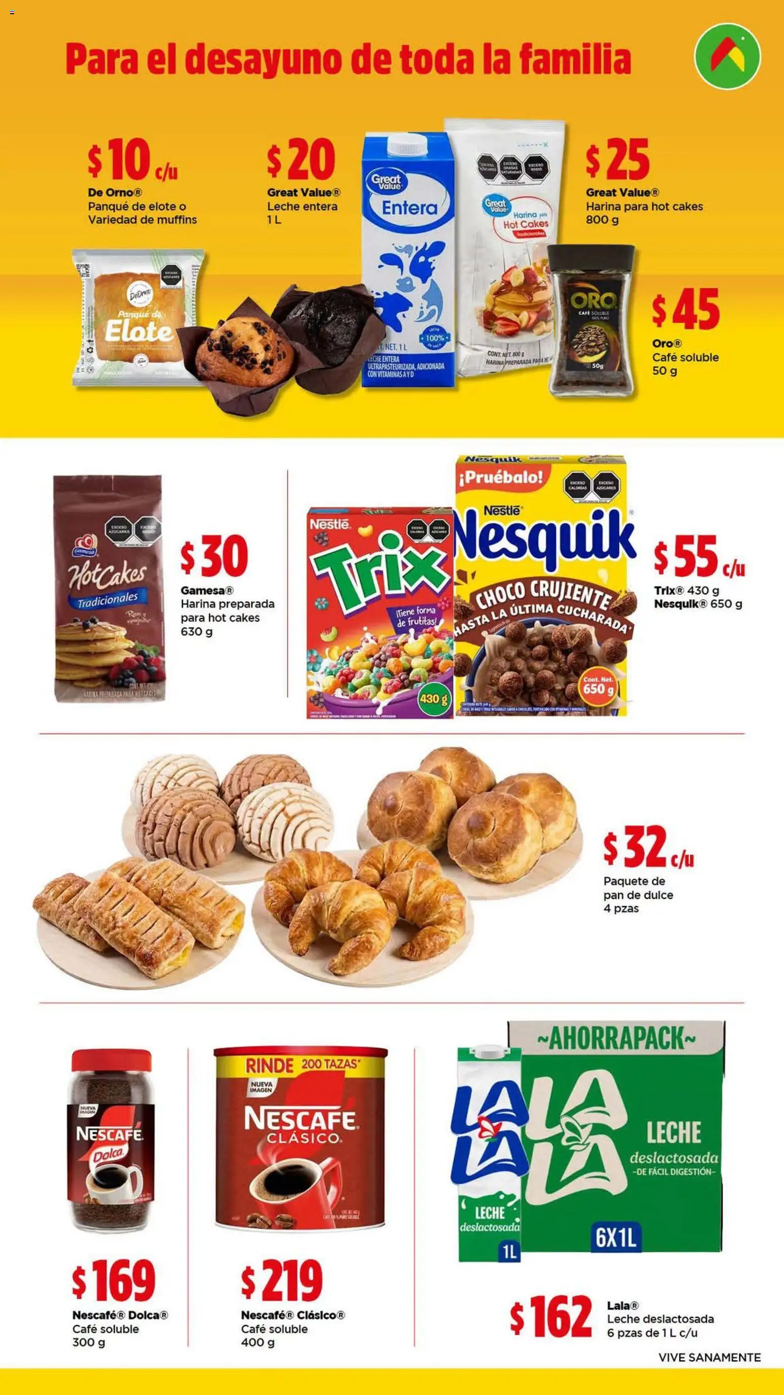 Nuevas ofertas de Bodega Aurrerá válidas en toda la República Mexicana desde el 21/09/2026. ¡Encuentra las mejores ofertas en Bodega Aurrerá Los esenciales para tu familia con precios que no se tocan! | Página: 3 | Productos: Muffins, Pan, Café, Dulce
