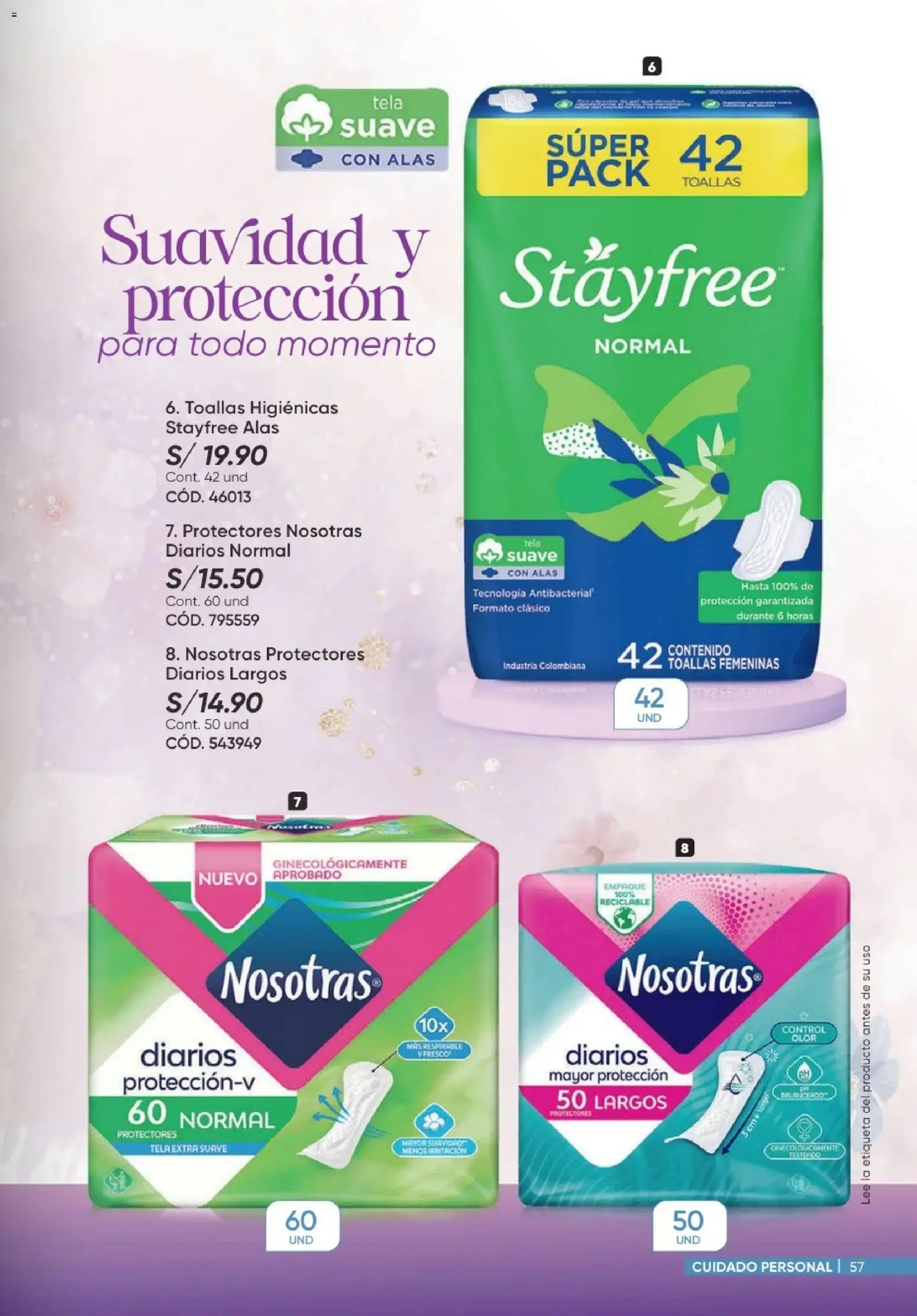 Catálogo Azzorti válido desde 20/09/2026 | Página: 57 | Productos: Toallas, Protectores, Empaque