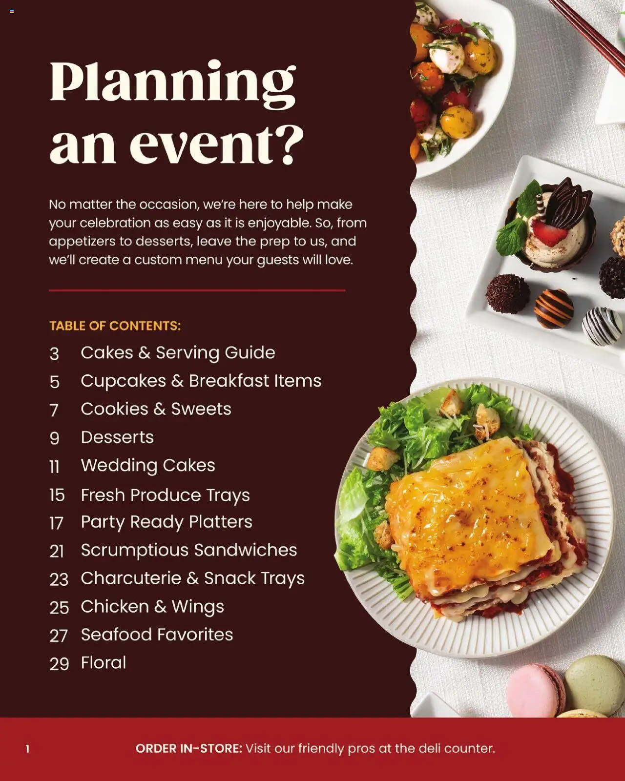 Acme Entertaining Guide - valid from 10/03/2025 | Page: 2 | Products: Table, Chicken, Sweets, Seafood