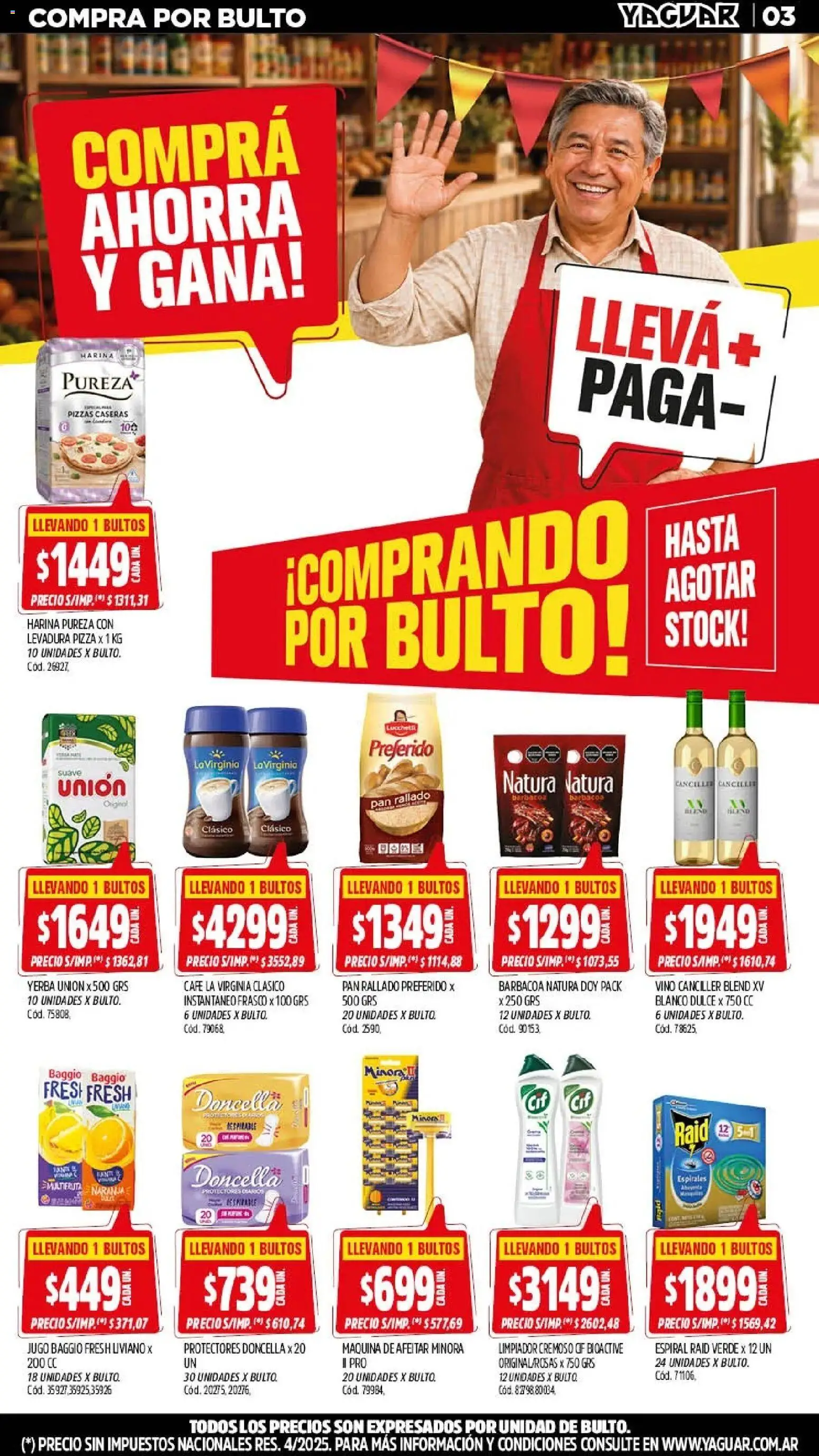 Yaguar - Oferta Semanal Parque Chacabuco │ válido desde el 21/09/2026 | Página: 3 | Productos: Maquina de afeitar, Harina, Yerba, Frasco