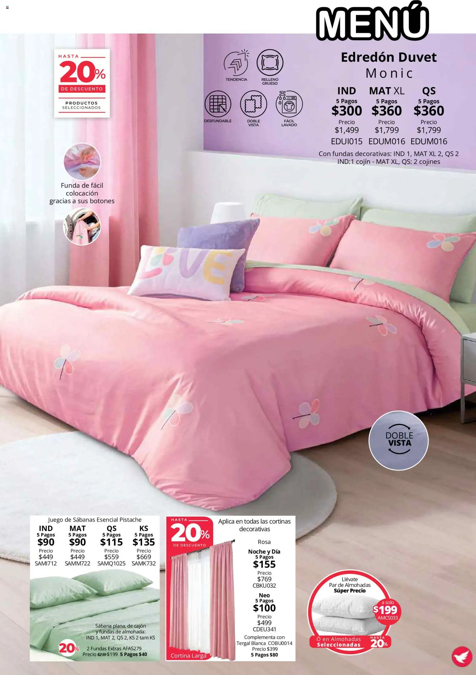 Nuevas ofertas de Colchas Concord válidas en toda la República Mexicana desde el 01/08/2026. ¡Encuentra las mejores ofertas en Colchas Concord catálogo! | Página: 16 | Productos: Juego, Almohada, Sabanas, Cortinas