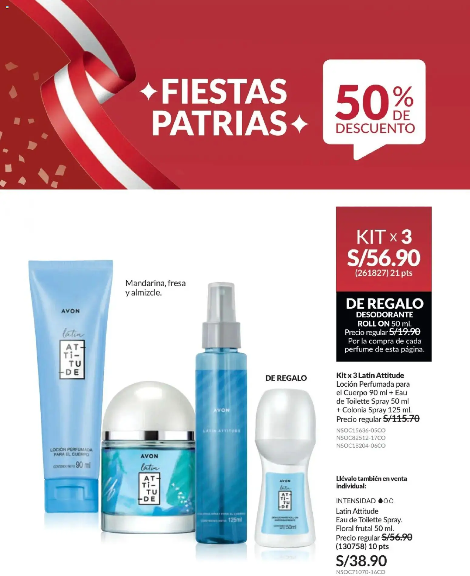 Catálogo Avon válido desde 01/07/2026 | Página: 95 | Productos: Desodorante, Perfume, EAU de Toilette