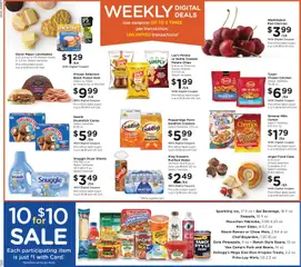 Preview of King Soopers weekly ads valid from 07/15/2026 | Page: 3 | Products: Bakery, Cherries, Pork, Water
