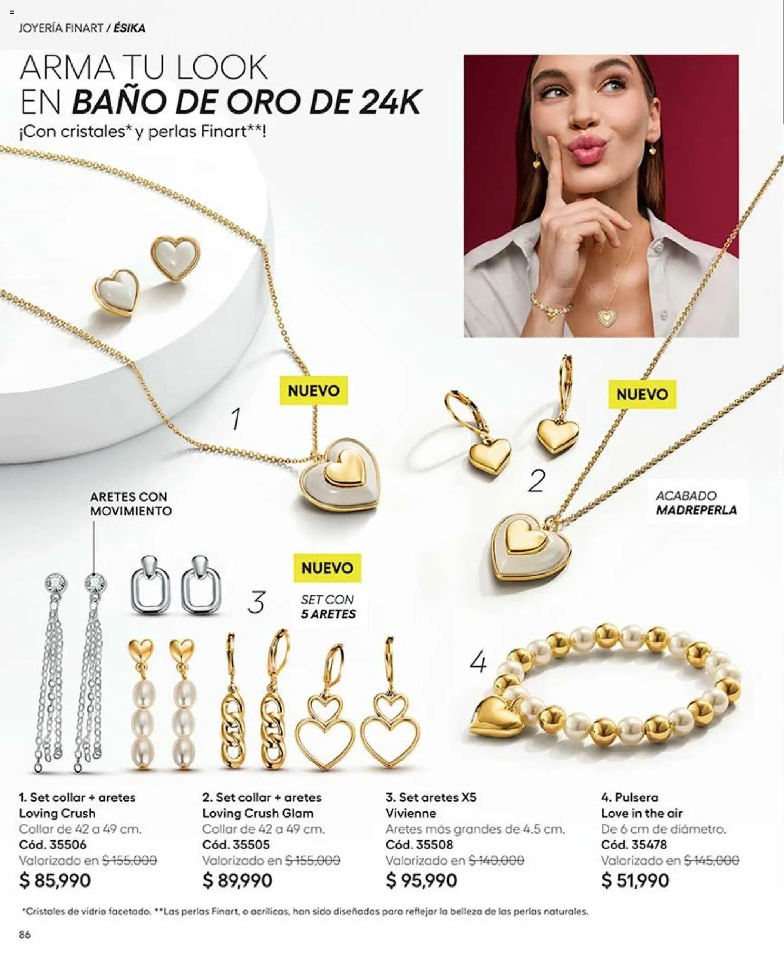Ésika revista - valida desde el 07/09/2026 | Página: 88 | Productos: Aretes, Pulsera, Baño, Collar