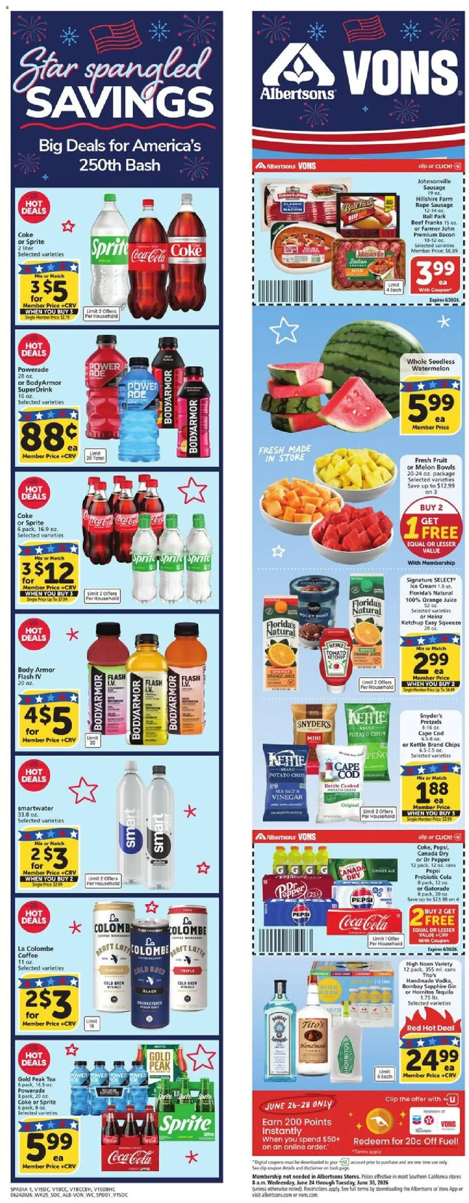 Vons Weekly Ad - valid from 06/24/2026 | Page: 2 | Products: Clip, Cream, Salt, Pepper