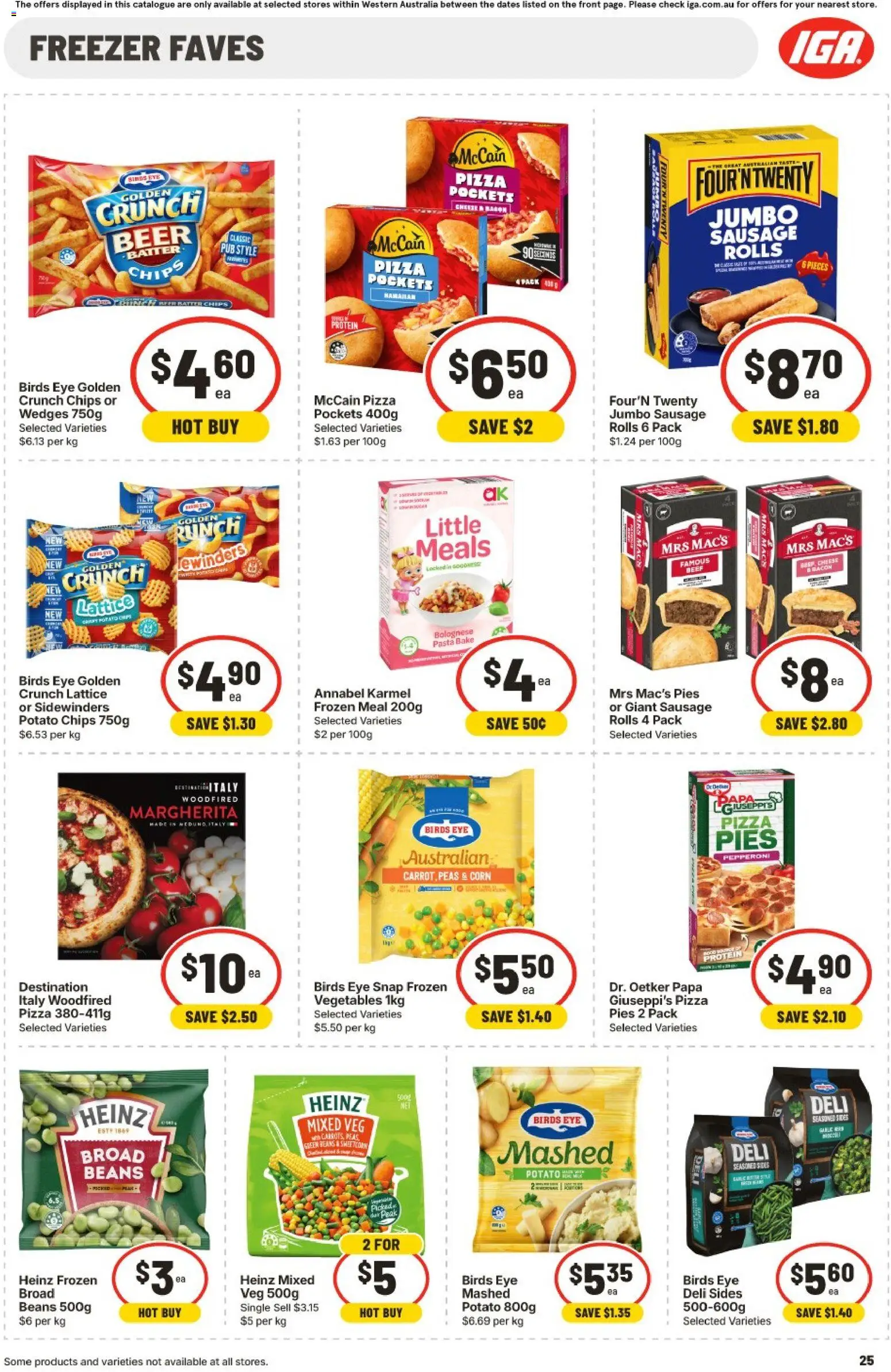 IGA catalogue - valid from 26/08/2026 | Page: 25 | Products: Curry, Protein, Pies, Beans