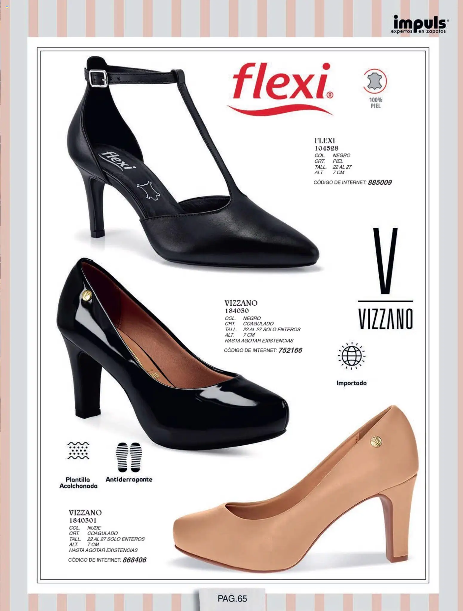 Nuevas ofertas de Impuls válidas en toda la República Mexicana desde el 01/07/2026. ¡Encuentra las mejores ofertas en Impuls catálogo Otoño Invierno! | Página: 67 | Productos: Zapatos