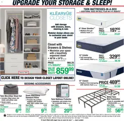 Preview of Menards weekly ads valid from 08/27/2026 | Page: 14 | Products: Pillow, Closet, Case, Foam