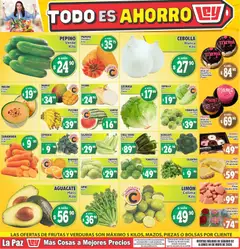 Vista previa de Casa Ley folleto Las ofertas de frutas y verdunas La Paz, nuevo folleto de la tienda, válido en México a partir del 02.05.2026