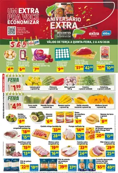 Extra ofertas de Mercado Terça e Quinta - Pré-Visualização do folheto da loja Extra, válido de 02.06.2026
