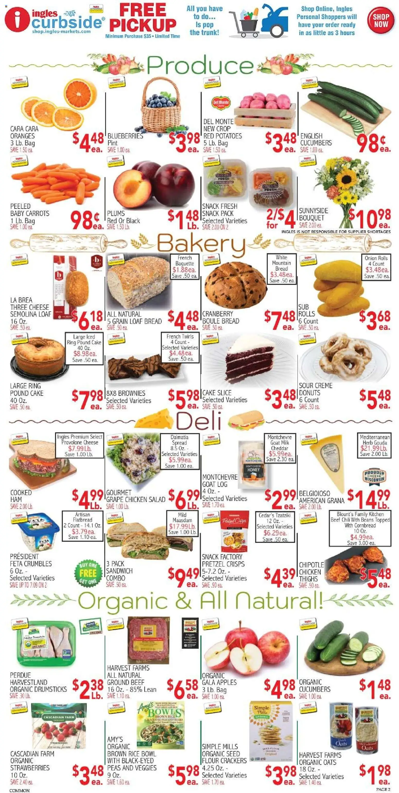 Ingles Weekly Ad - valid from 08/26/2026 | Page: 13 | Products: Chicken, Honey, Cake, Flour