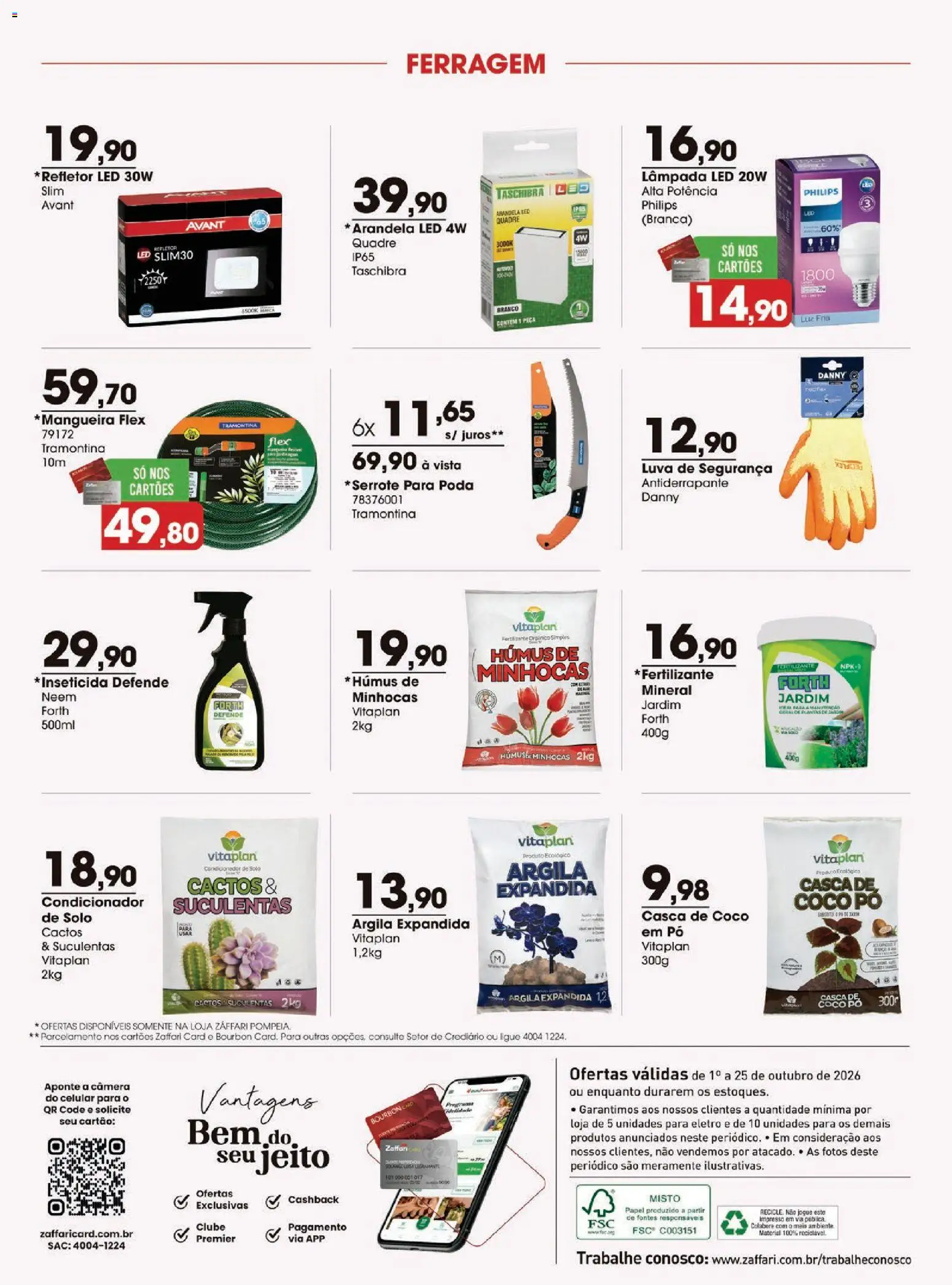 Zaffari Folheto - válido de 01/10/2026 | Página: 14 | Produtos: Coco, Lâmpada, Argila, Mangueira
