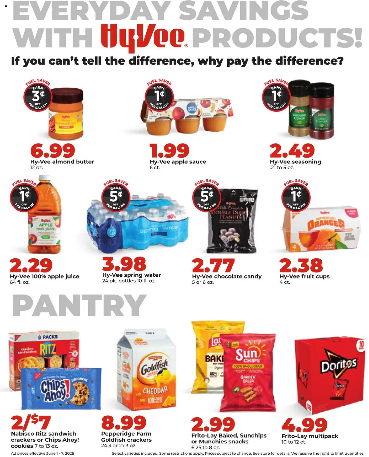 HyVee Weekly Ad - valid from 01.06.2026 | Page: 18 | Products: Butter, Oranges, Chips, Cookies