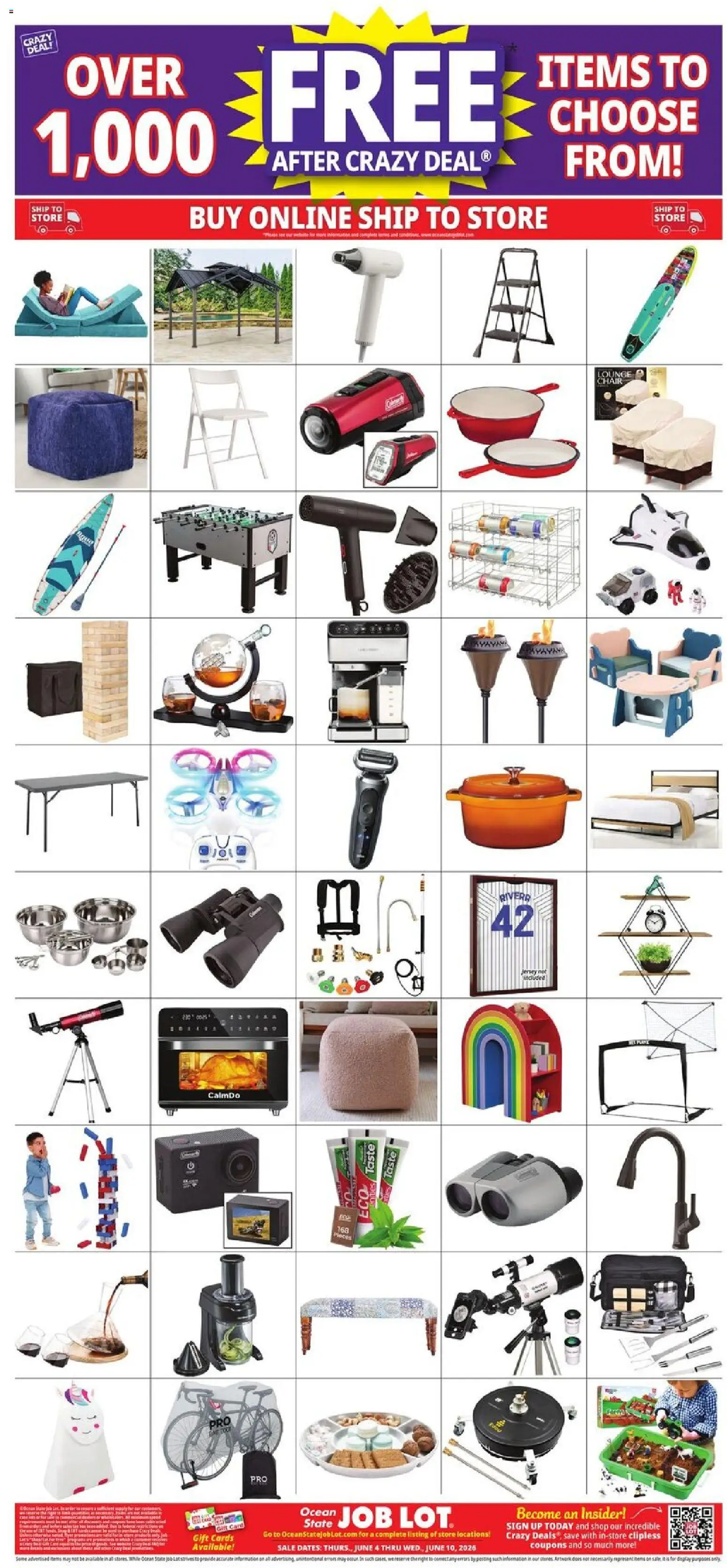 Ocean State Job Lot Weekly Ad - valid from 04.06.2026 | Page: 28 | Products: Chair