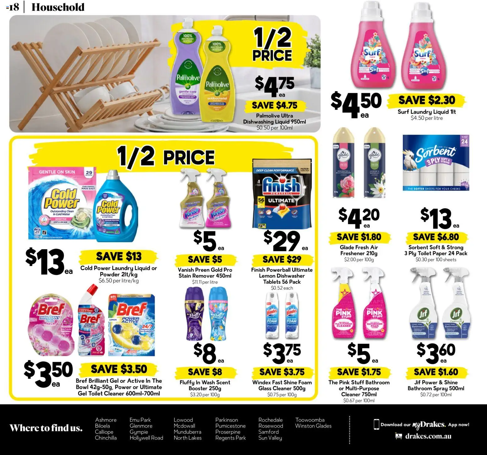 Drakes catalogue - valid from 30/09/2026 | Page: 18 | Products: Household, Lemon, Laundry, Multipurpose