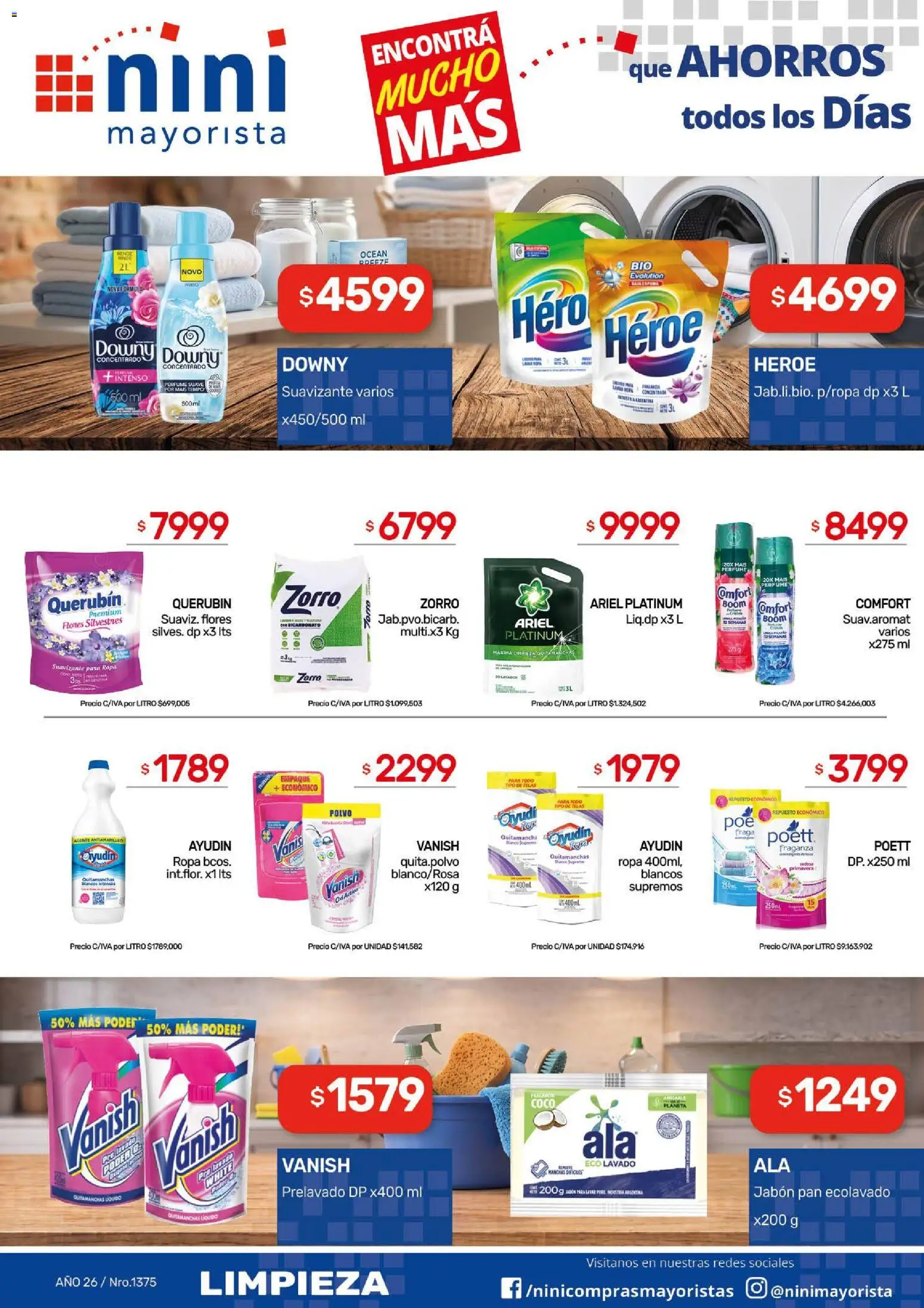 NINI Mayorista catálogo │ válido desde el 31/08/2026 | Página: 14 | Productos: Coco, Quitamanchas, Pan, Suavizante