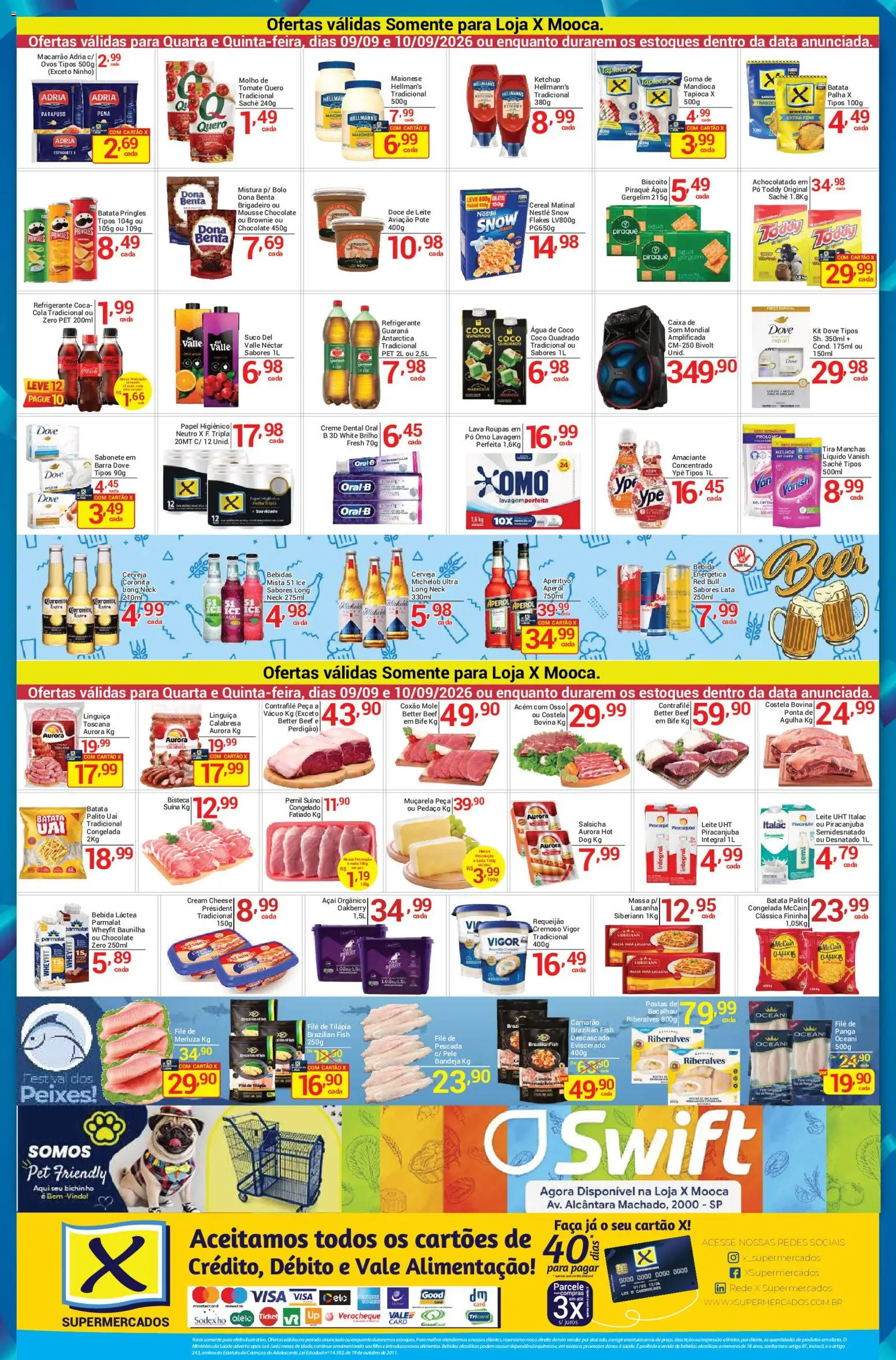 X Supermercados Folheto - válido de 09/09/2026 | Página: 2 | Produtos: Massa, Bebida, Maionese, Requeijão