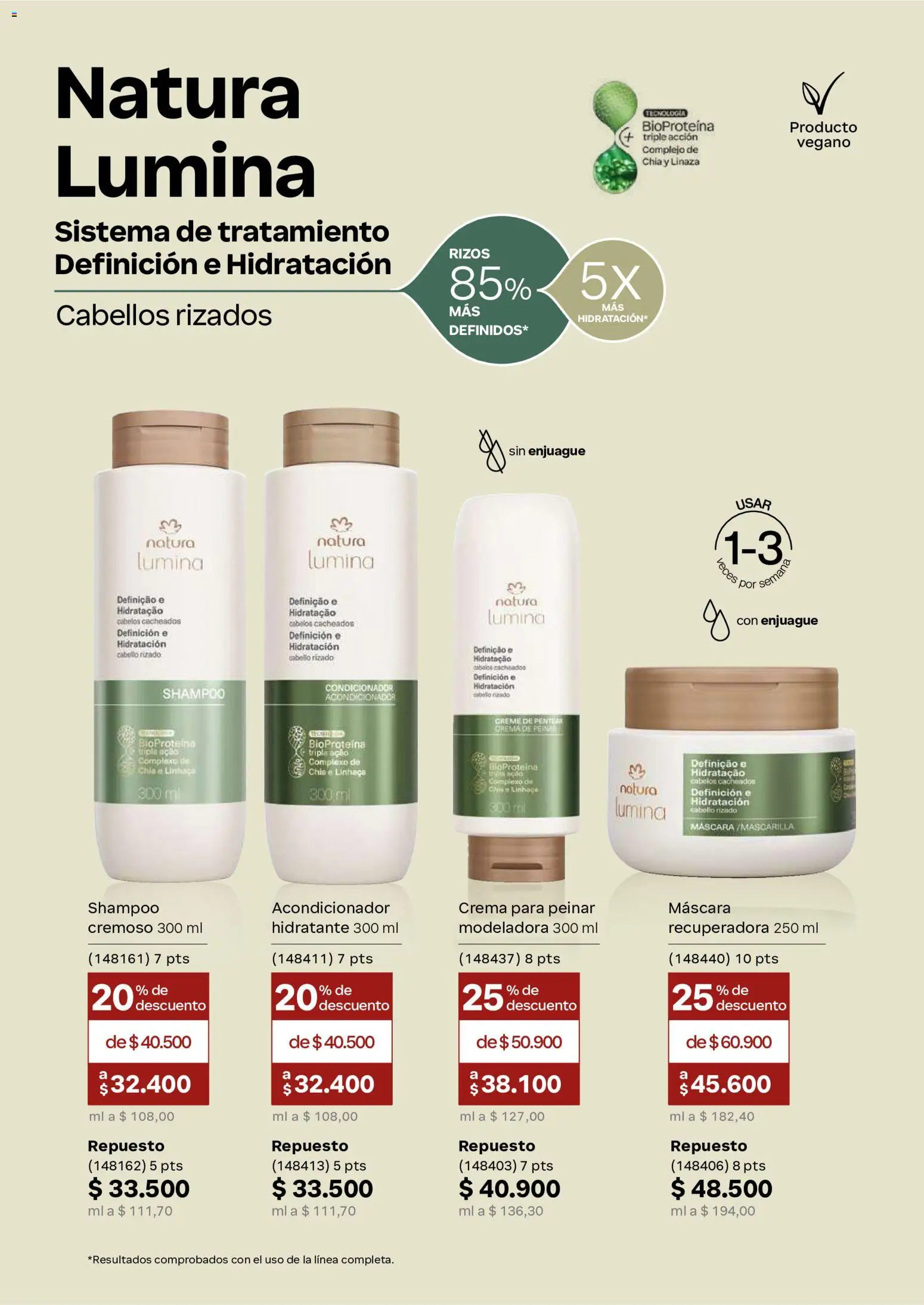 Natura revista - valida desde el 23/09/2026 | Página: 158 | Productos: Shampoo, Mascarilla, Máscara, Acondicionador