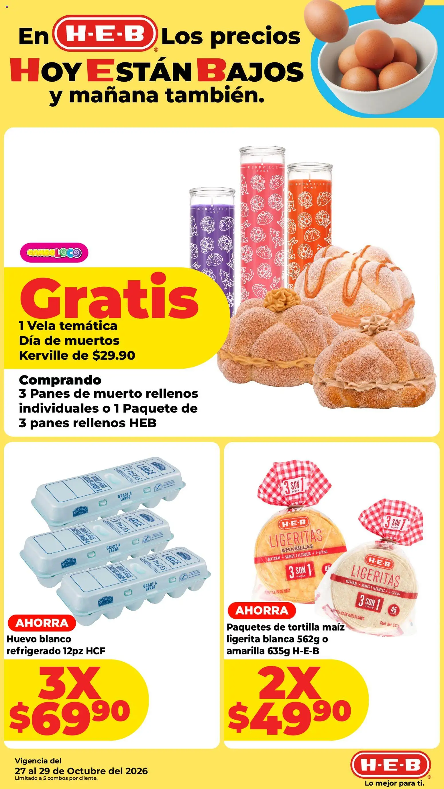 Nuevas ofertas de H-E-B válidas en toda la República Mexicana desde el 27/10/2026. ¡Encuentra las mejores ofertas en H-E-B folleto! | Página: 4