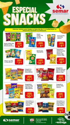 Semar Supermercado ofertas Snacks - Pré-Visualização do folheto da loja Semar Supermercado, válido de 11.06.2026