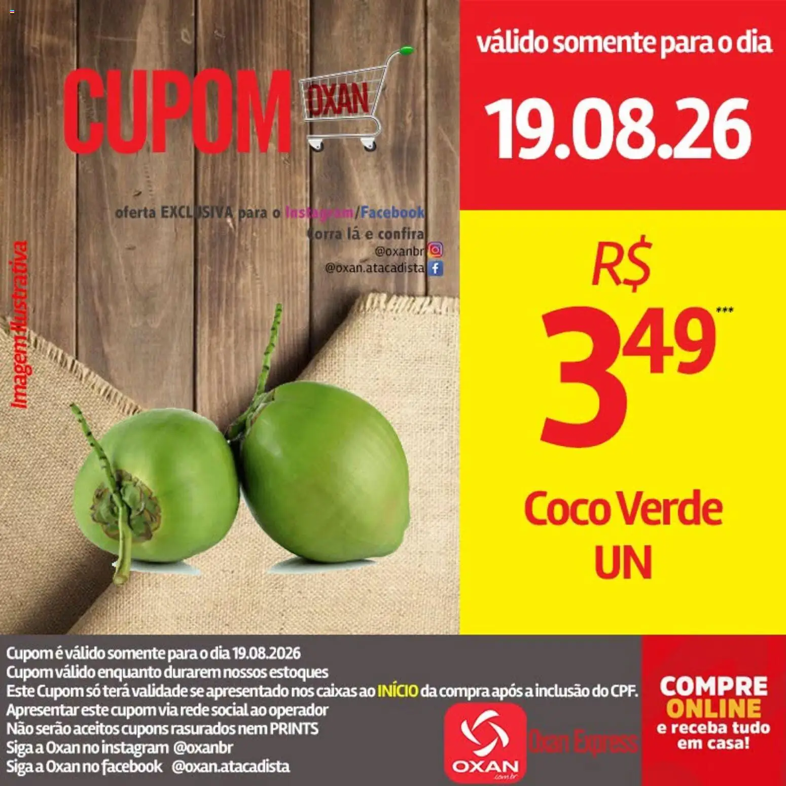 Oxan Atacadista Folheto - válido de 19/08/2026 | Página: 10 | Produtos: Coco