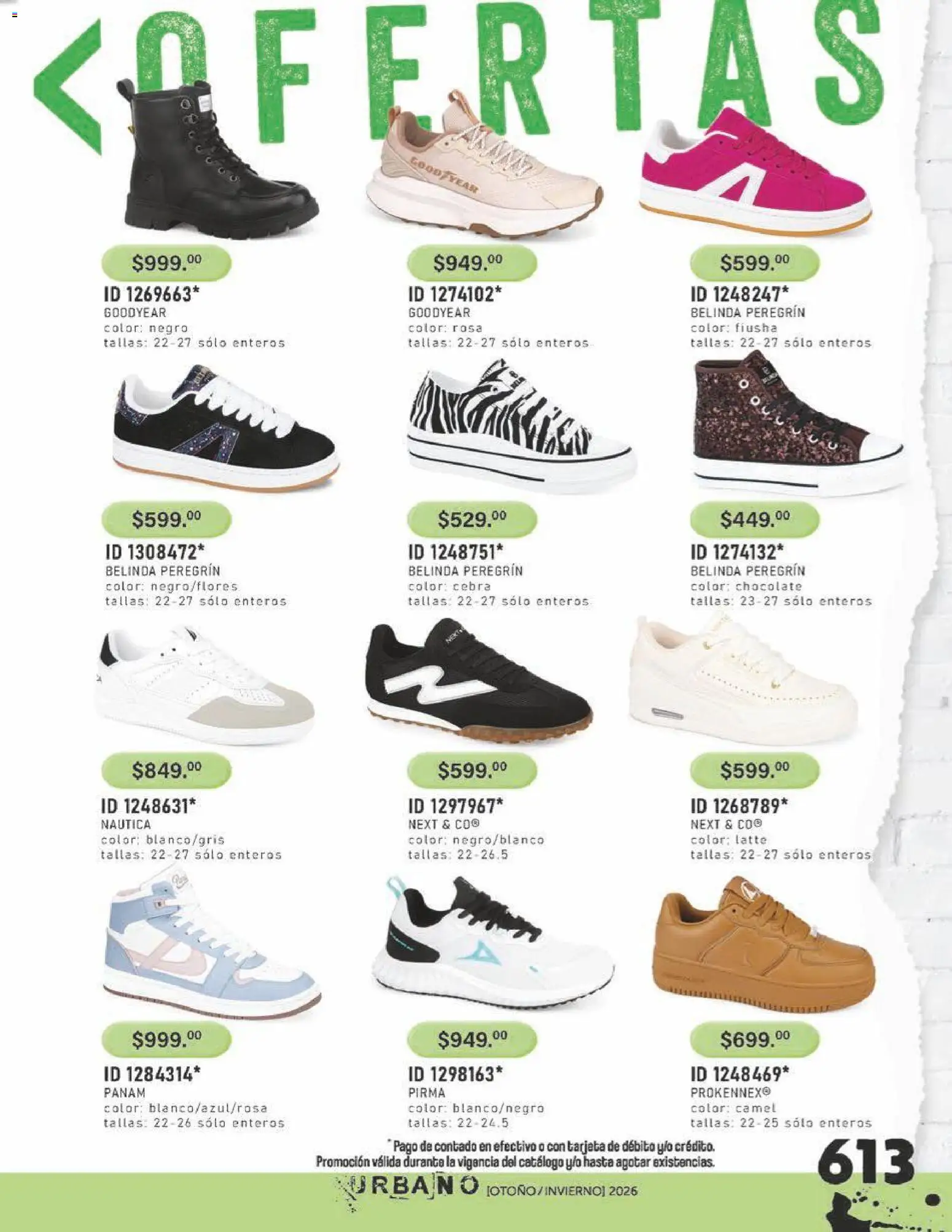 Nuevas ofertas de Price Shoes válidas en toda la República Mexicana desde el 31/07/2026. ¡Encuentra las mejores ofertas en Price Shoes catálogo Urbano! | Página: 613 | Productos: Chocolate