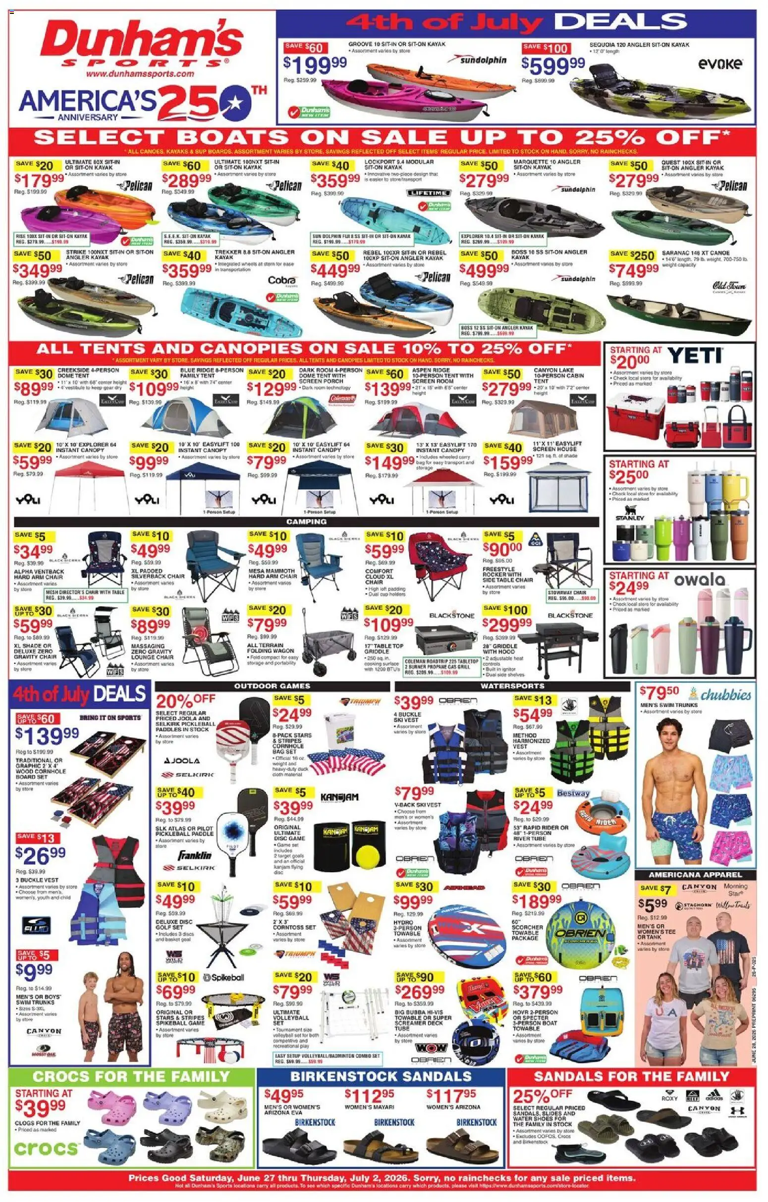 Dunham's Sports Weekly Ad - valid from 06/27/2026 | Page: 1