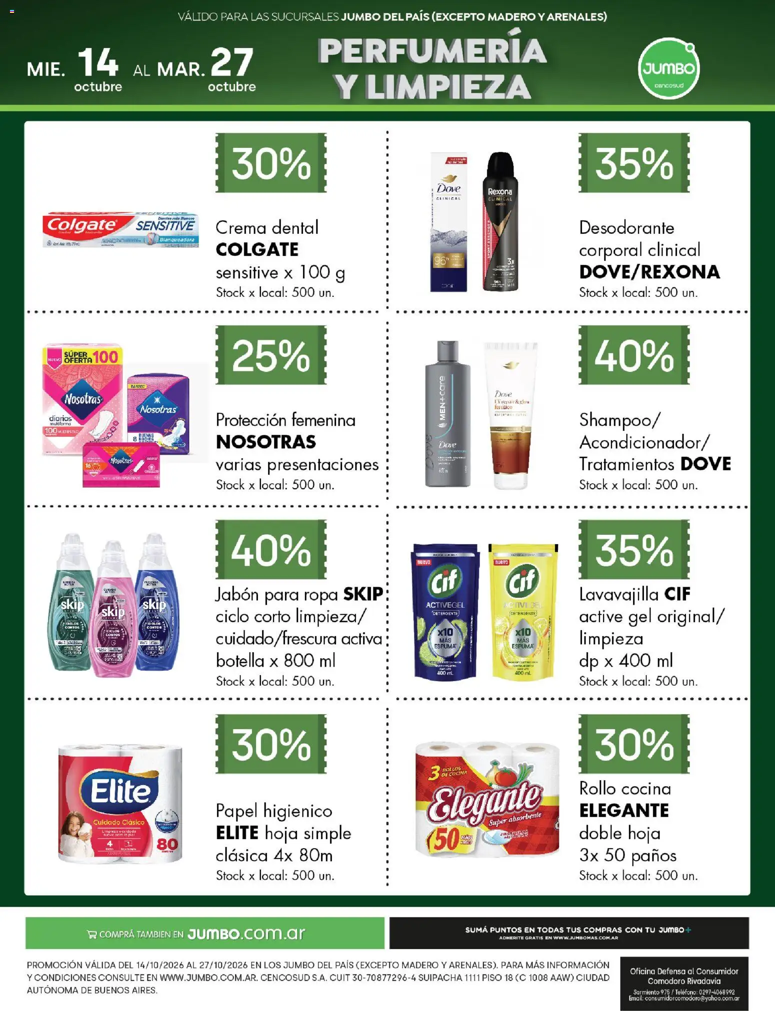 Jumbo - Especial Perfumería y Limpieza │ válido desde el 14/10/2026 | Página: 1