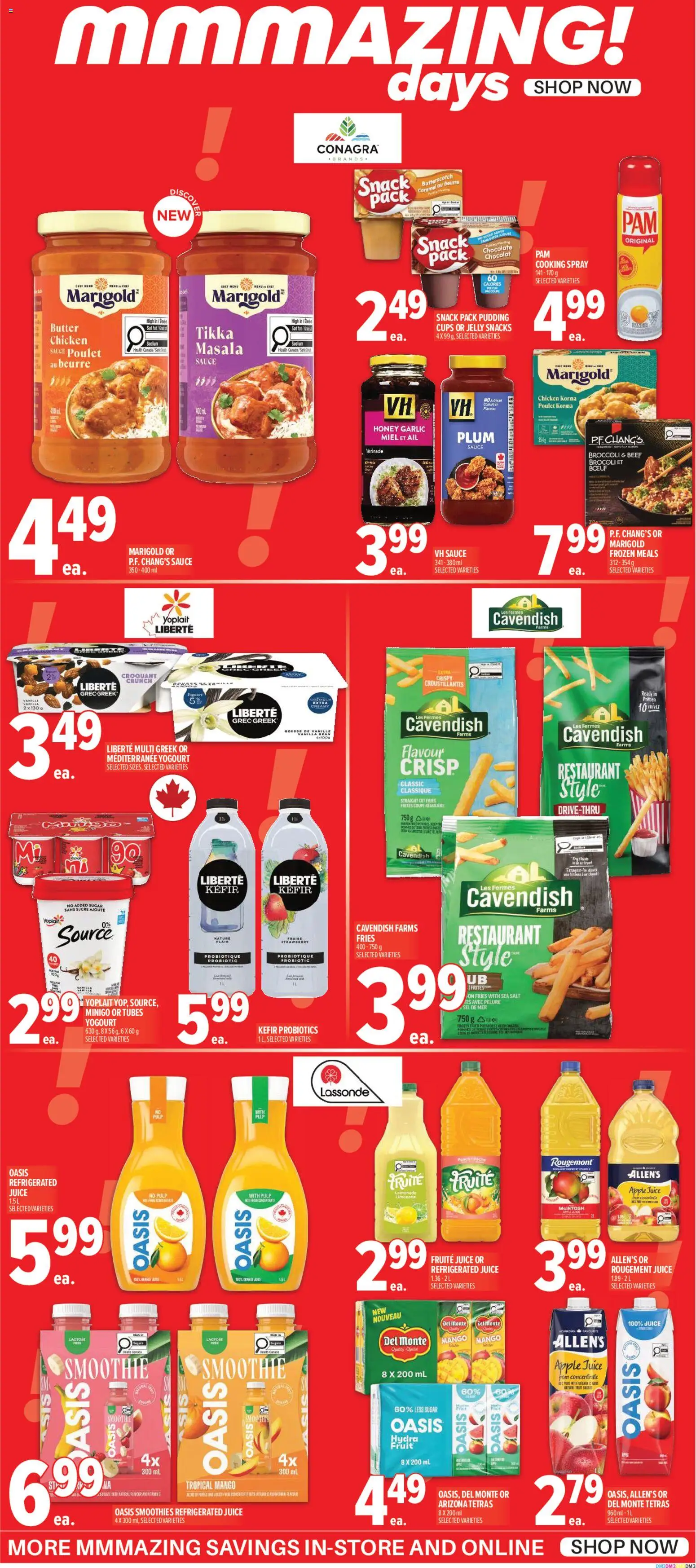 Metro flyer valid from Sep 10, 2026 | Page: 4 | Products: Apple juice, Fries, Mango, Butter